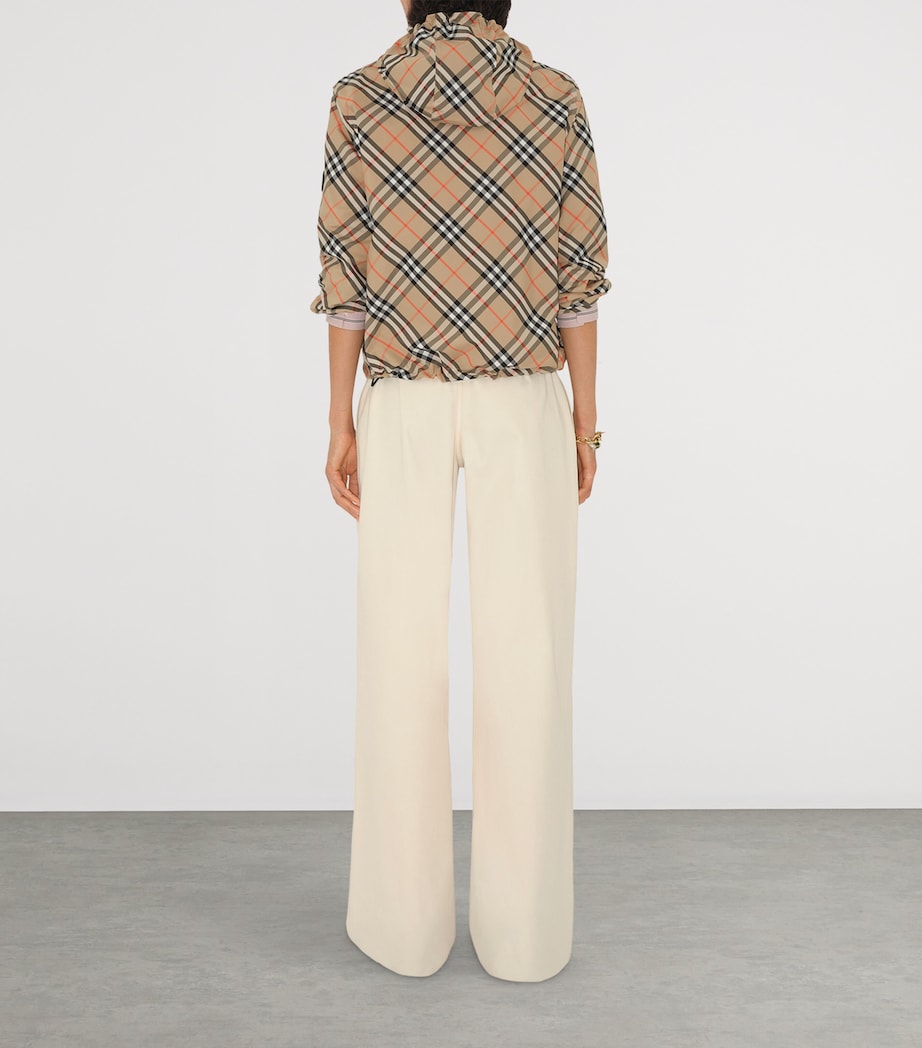 Check Hooded Jacket SAND IP CHECK Image 4