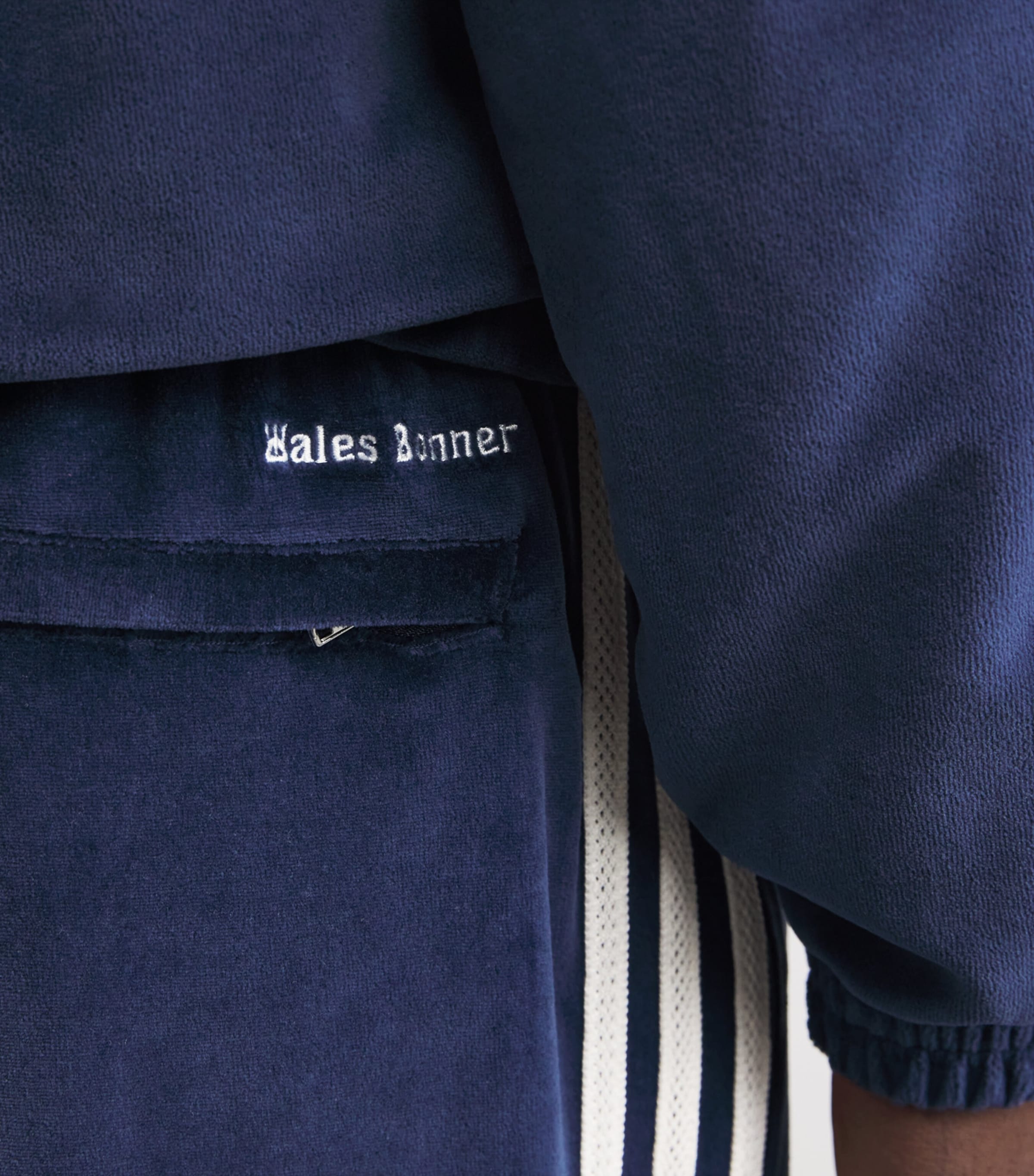 x Wales Bonner Velour Track Pants BLUE Image 6