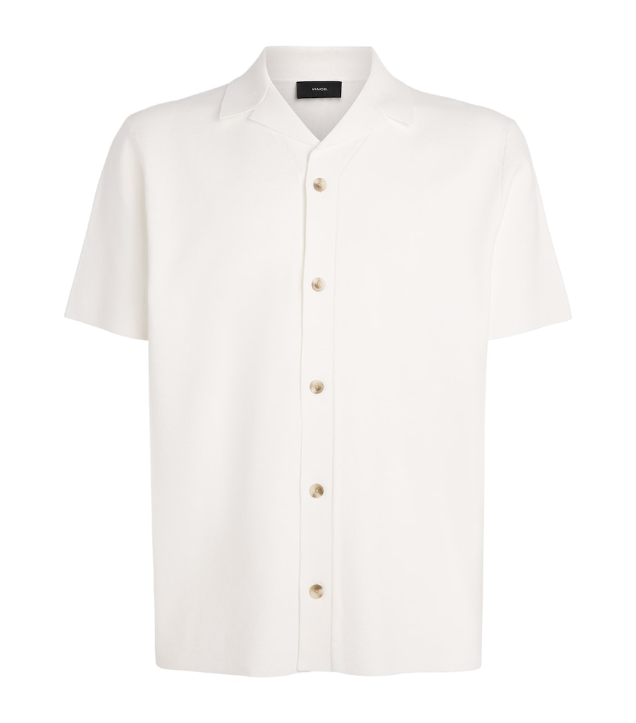 Vince Mens Milano Cabana Shirt Classic Cream Image 1