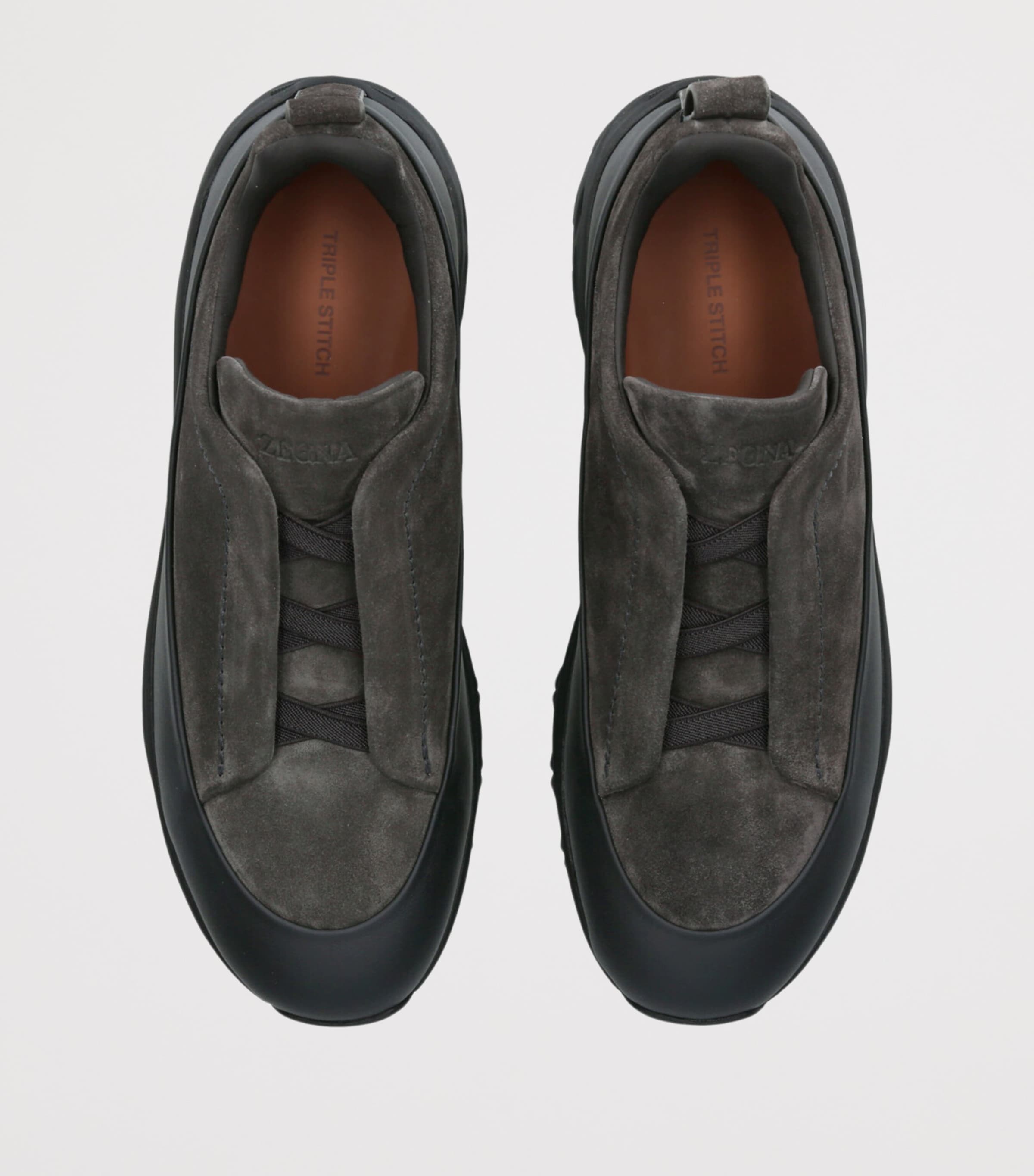 Suede Triple Stitch Monte Sneakers GREY/DARK Image 4