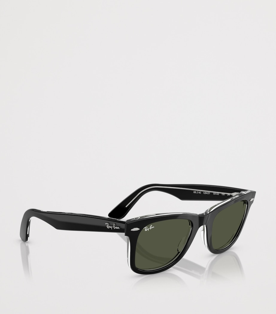 Ray-Ban RB2140 Original Wayfarer Classic Square Sunglasses Black Image 6