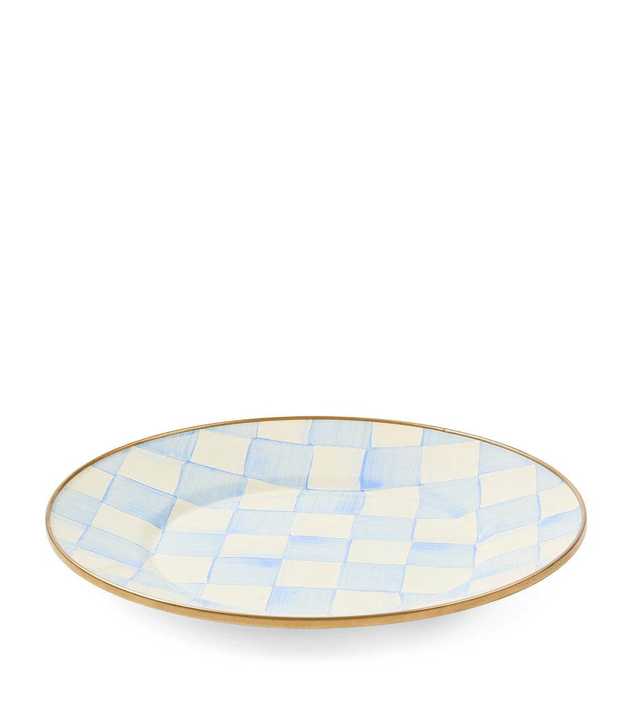 MacKenzie-Childs Sky Check Dessert/Salad Plate (20cm) Blue Image 1