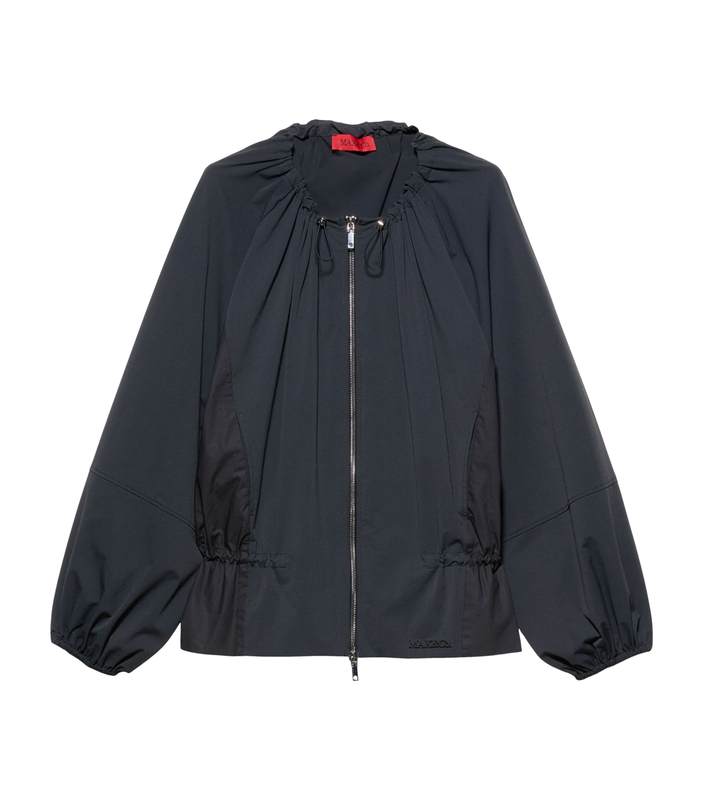 MAX&Co. Womens Technical Jersey Jacket Black Image 1