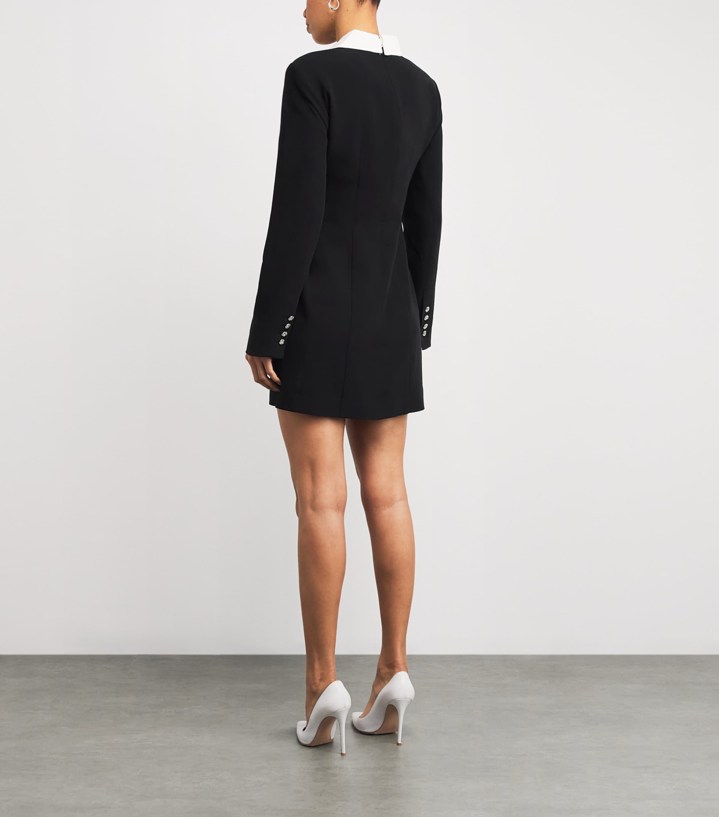 Cheryl Blazer Mini Dress BLACK/IVORY Image 3