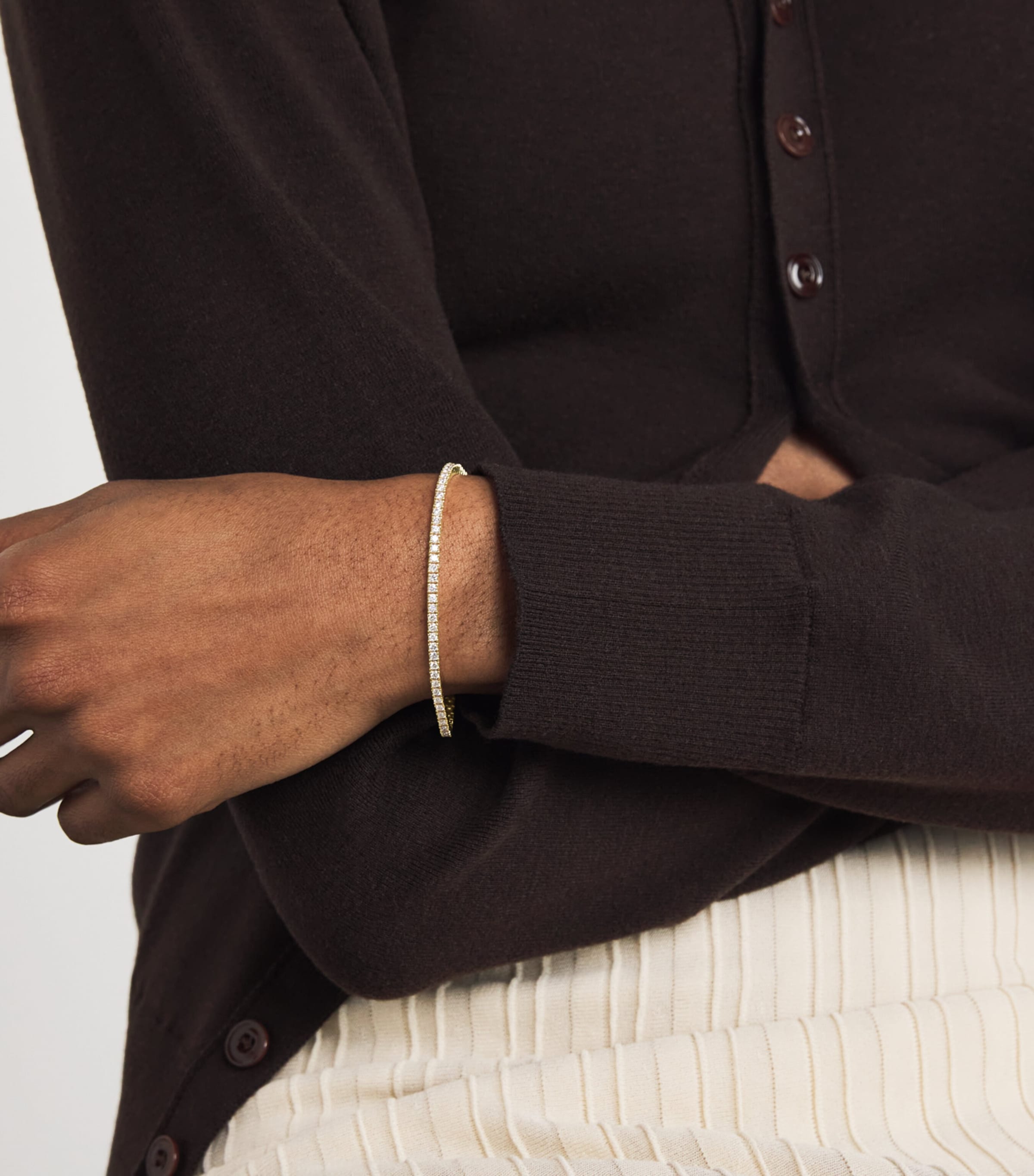 Yellow Gold and Diamond Tennis Bracelet (2.00ct) YELLOW GOLD Image 2