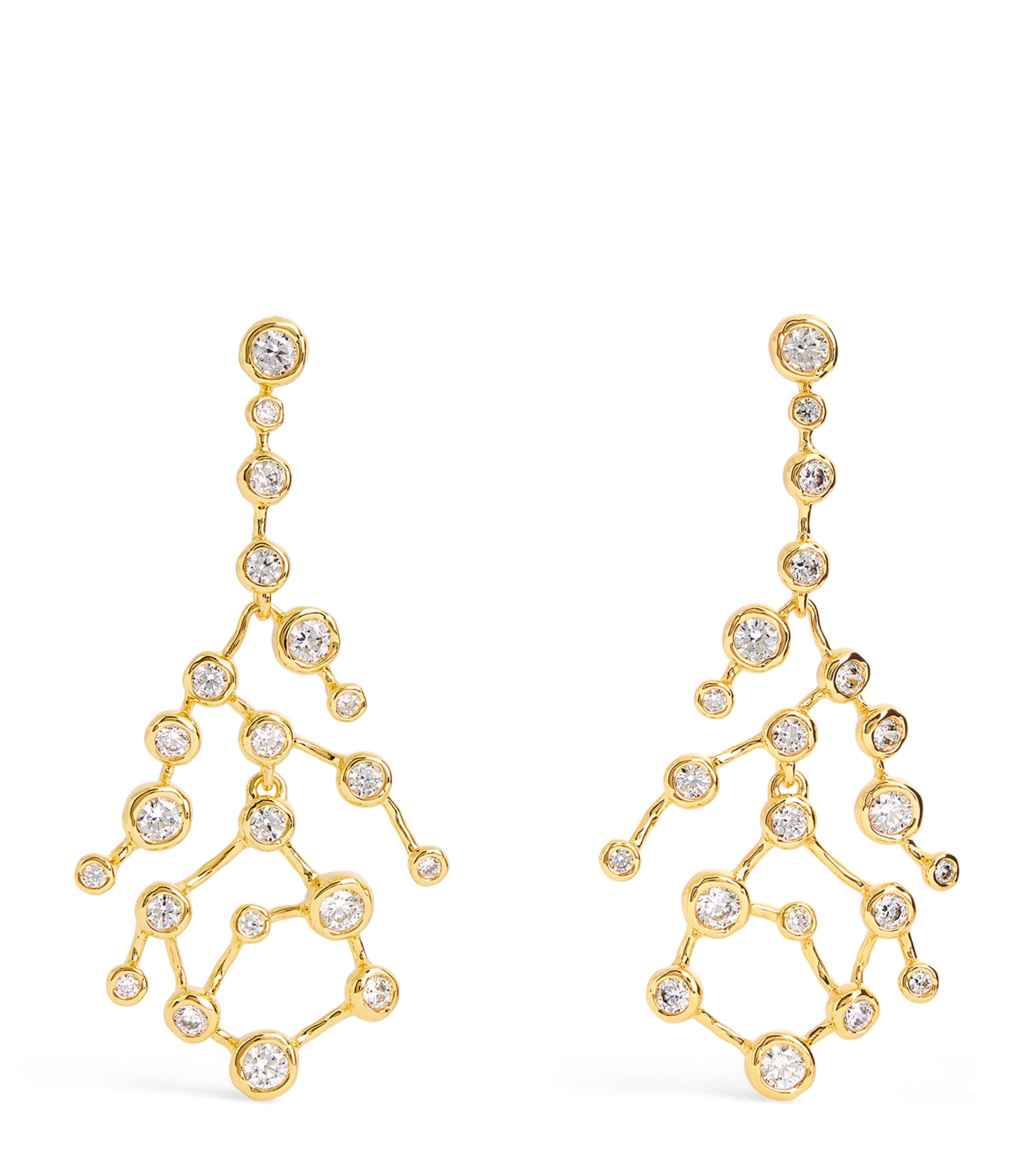 Gold-Plated Asterales Celestial Earrings GOLD Image 1