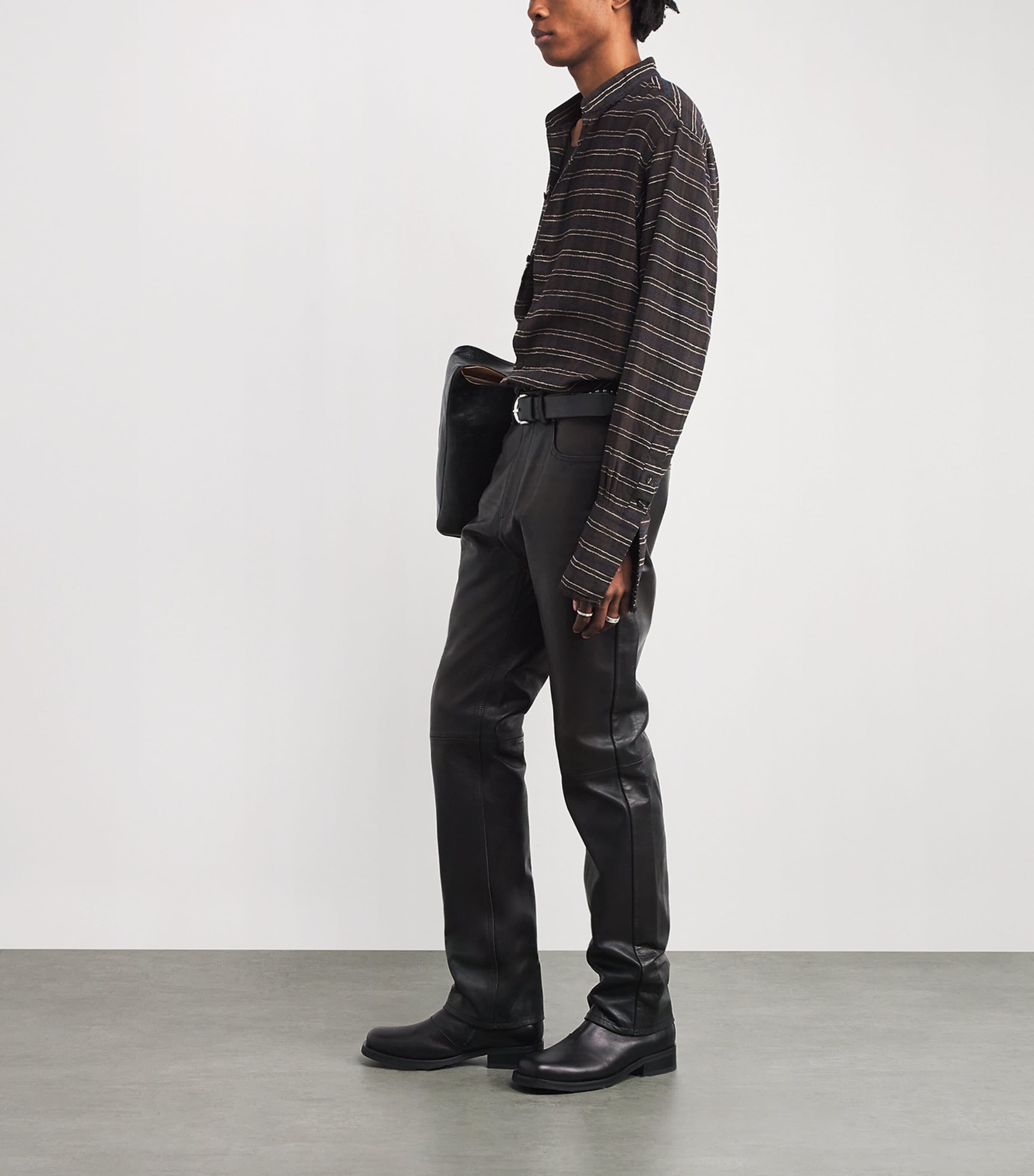 Cotton-Blend Flannel Shirt CHOCOLATE Image 2