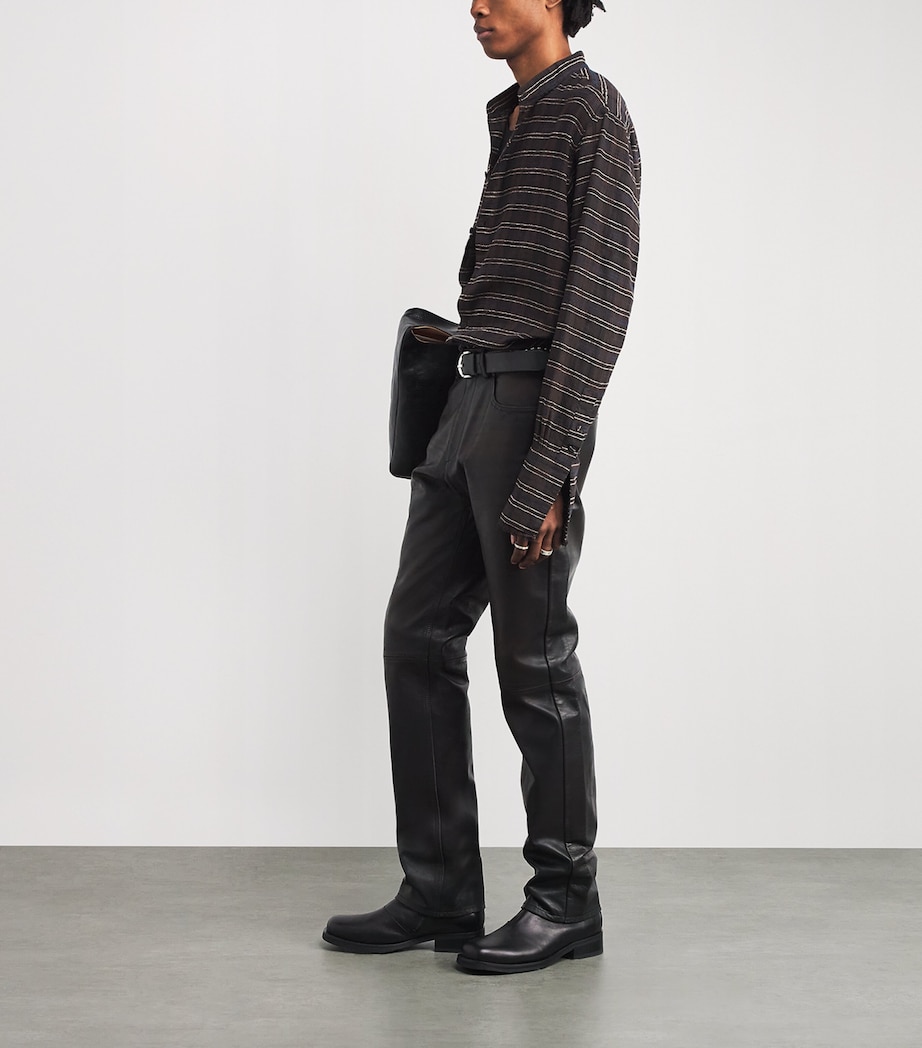 Cotton-Blend Flannel Shirt CHOCOLATE Image 2