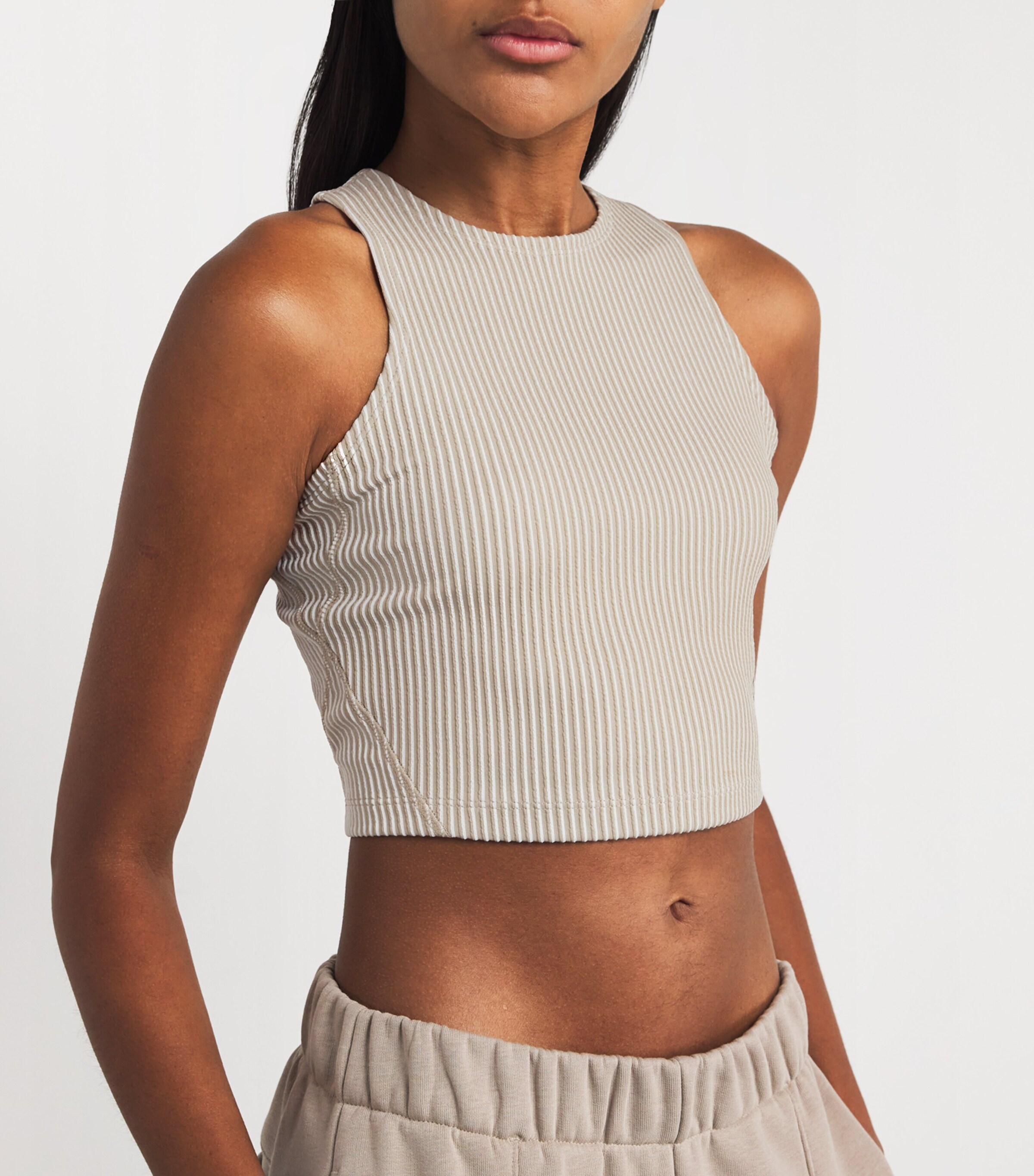 All-Day Ribbed Crop Top DESERT | WHITE Image 6