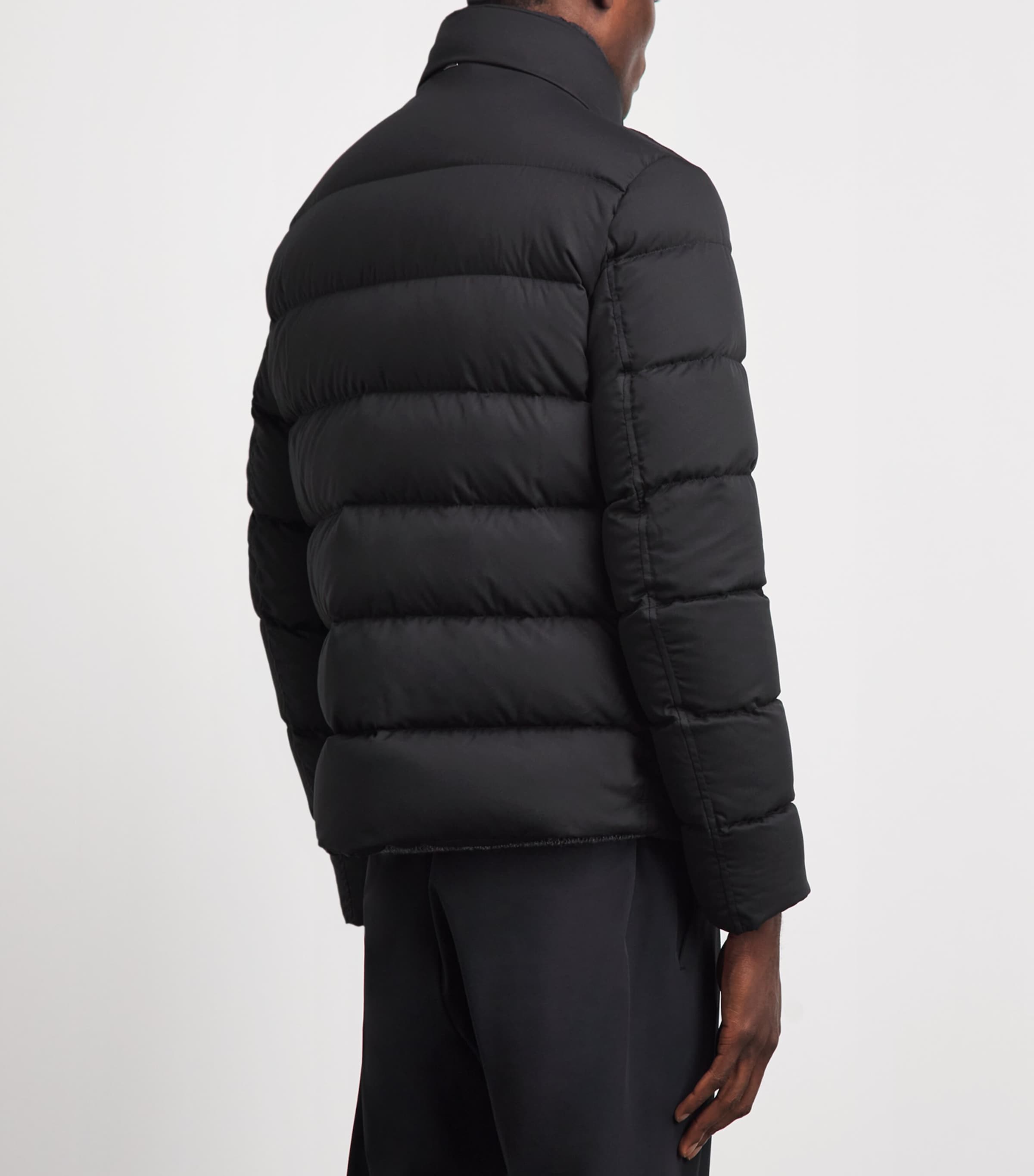Herno Mens Down Quilted Puffer Jacket Nero Image 5