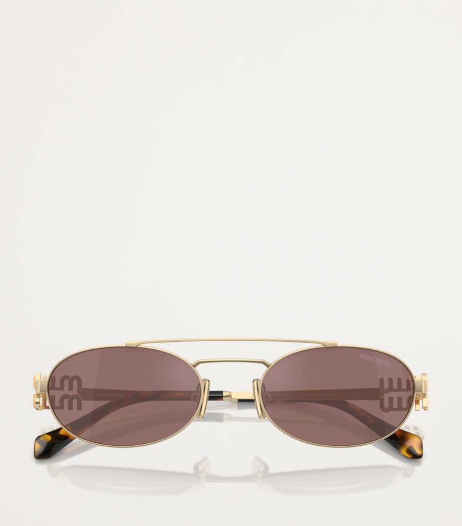 Metal Oval Sunglasses ZVN70D Image 5