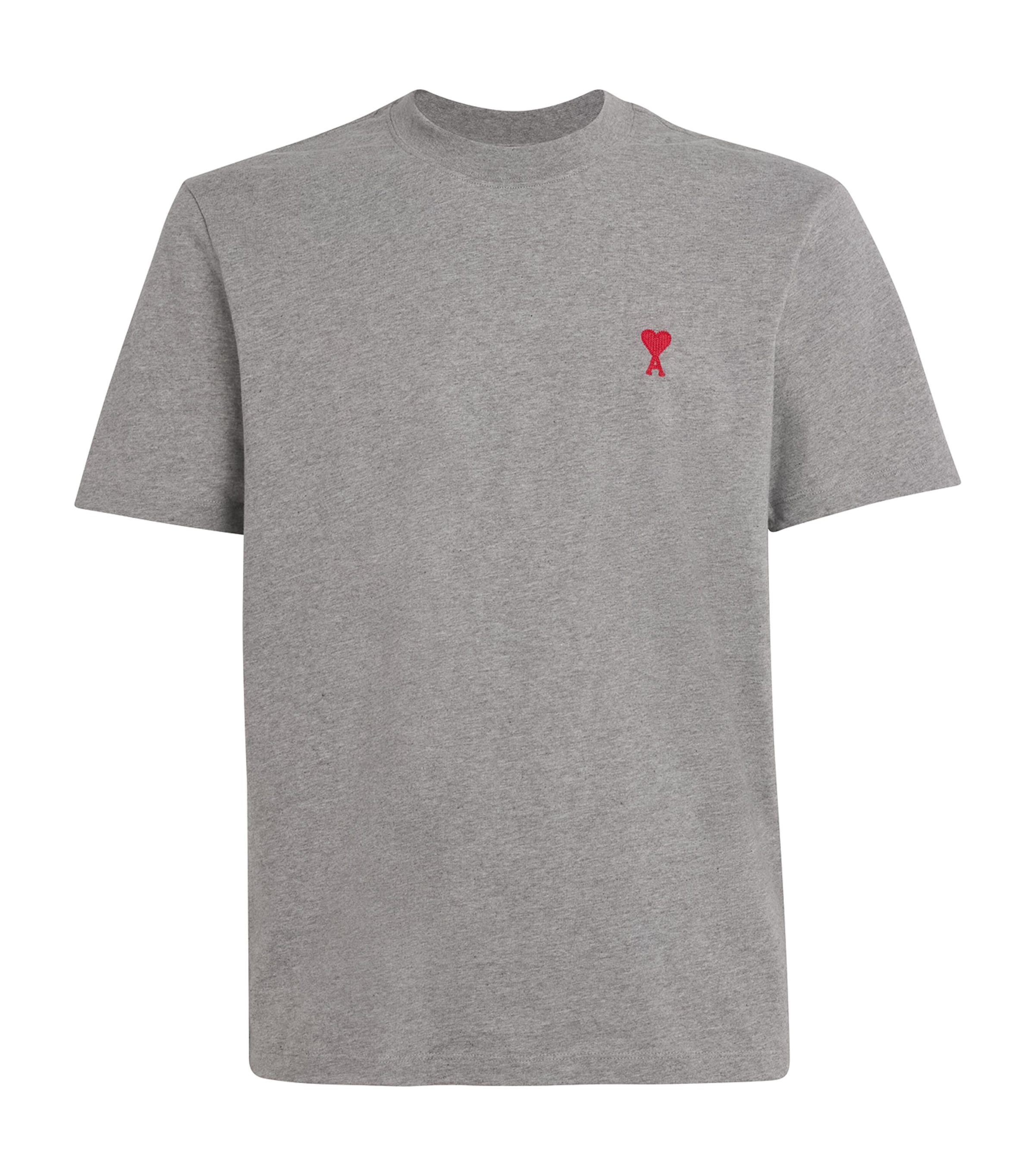 Cotton Logo T-Shirt 0951 HTHER ASH GRY Image 1