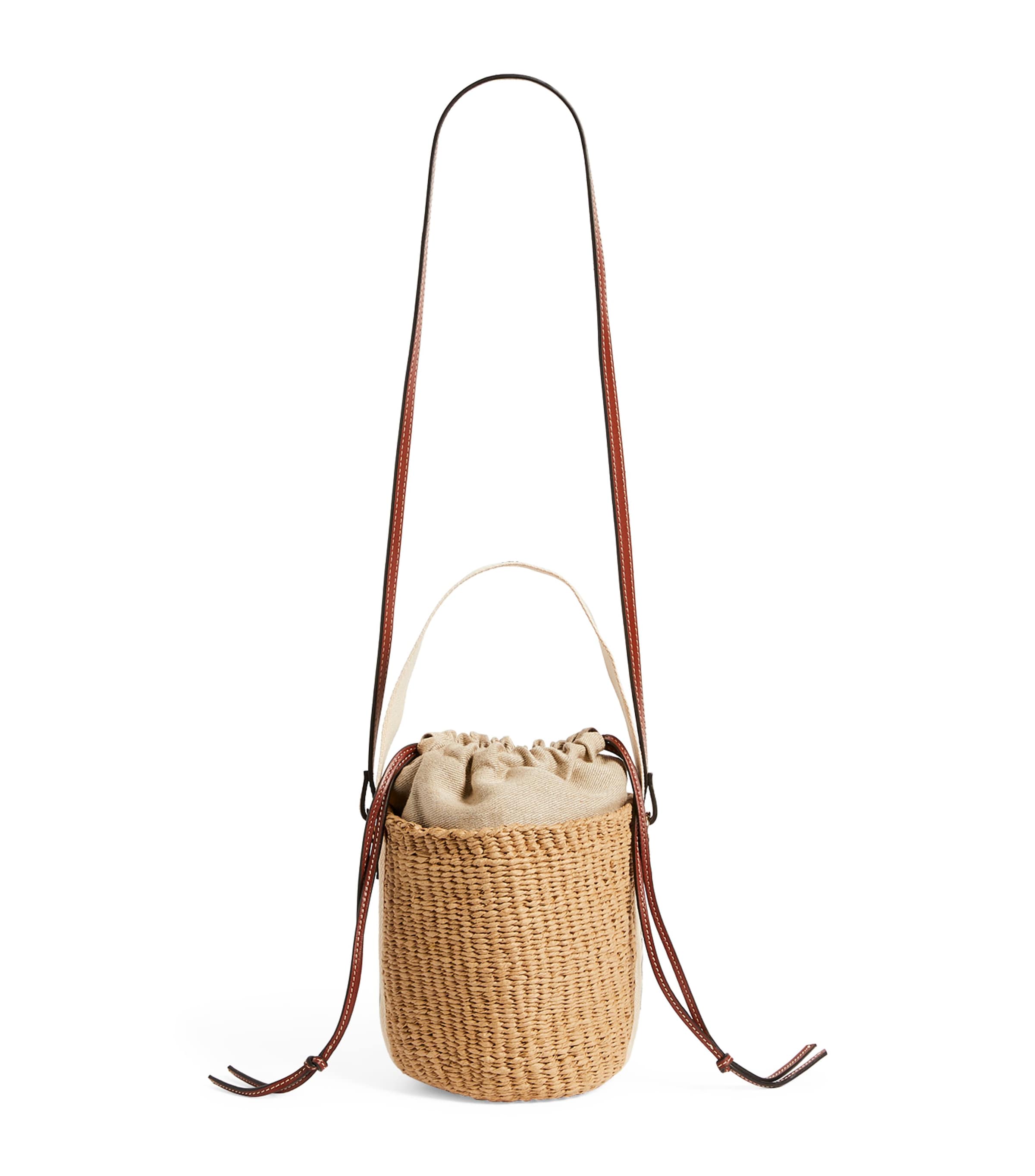 Chloé Small Woody Basket Bag In Brown