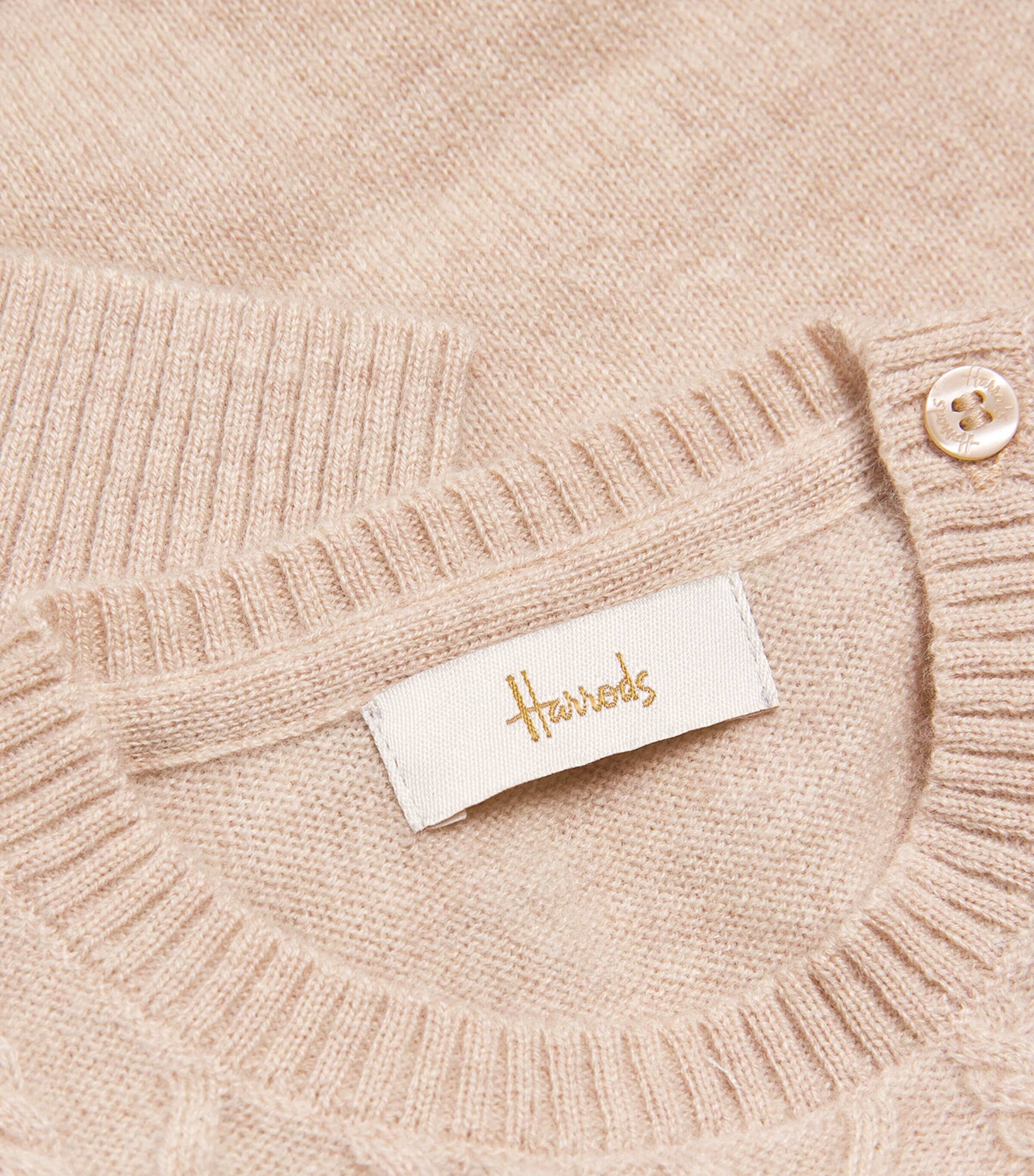 Cashmere Cable-Knit Sweater (0-24 Months) BEIGE Image 4