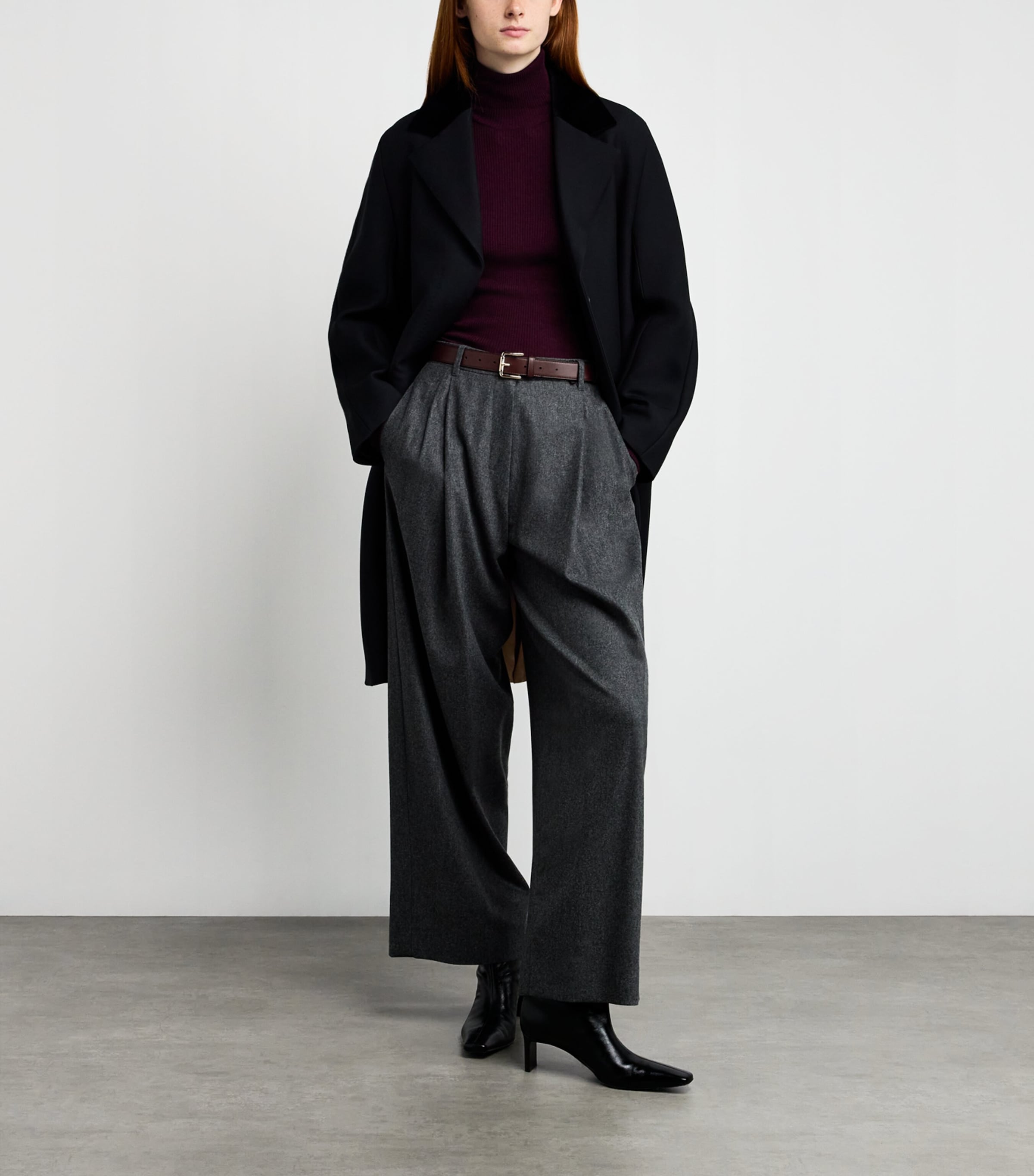 Leather Belt BORDEAUX Image 3