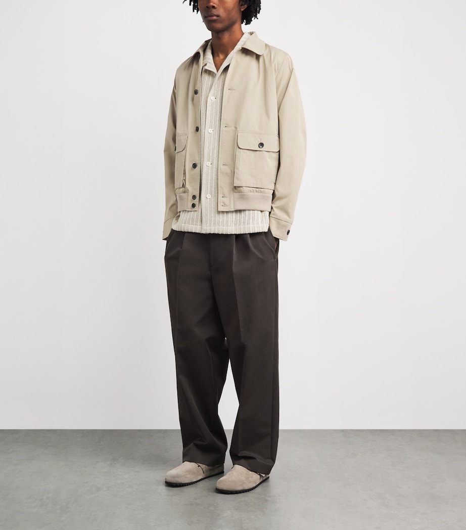 Citizens of Humanity Mens Cotton Utility Jacket Wheat Image 2