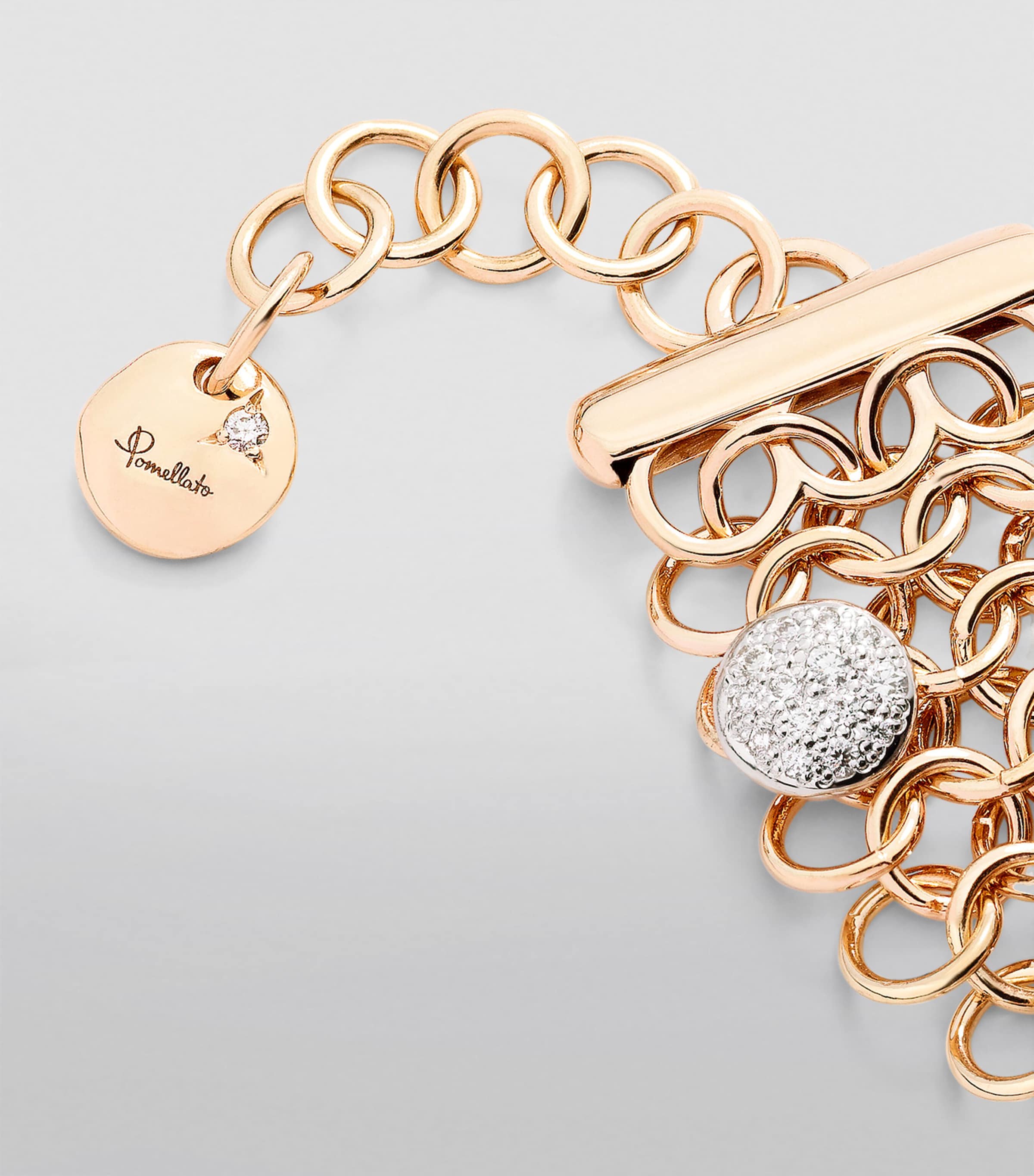 Pomellato Rose Gold and Diamond Sabbia Bracelet Image 3