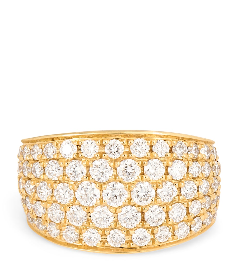 Yellow Gold and Diamond Galaxy Single Ear Cuff YELLOW GOLD Image 1