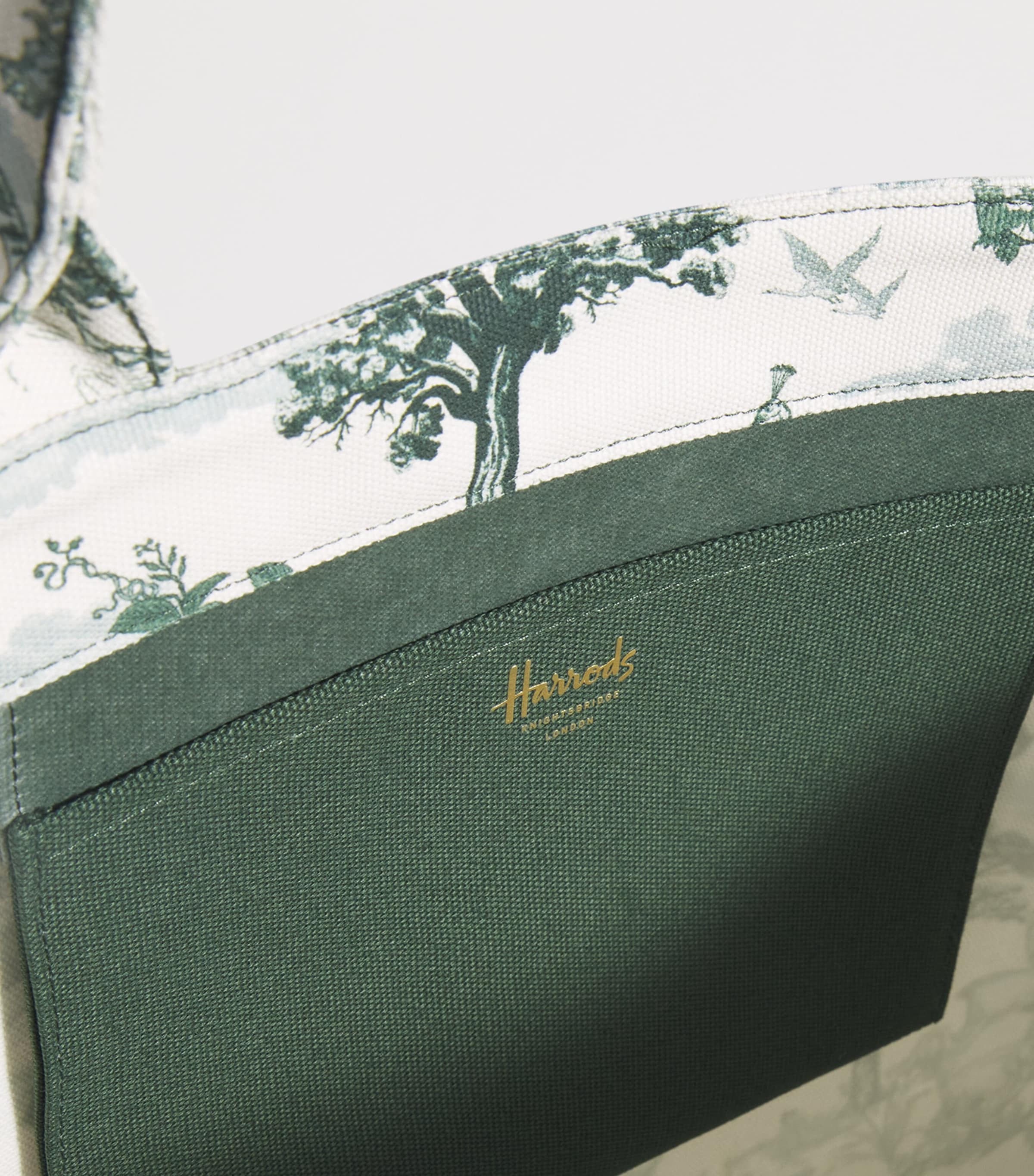 Harrods Medium Toile Tote Bag Toile Image 3