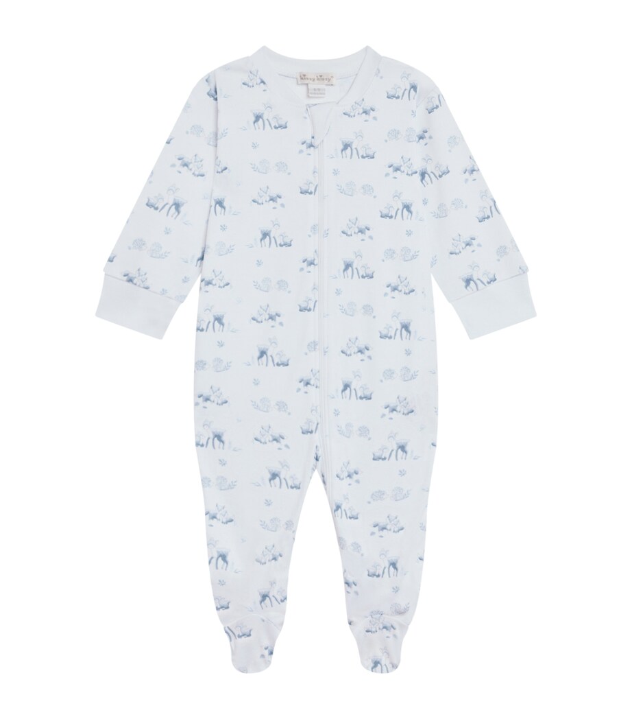 Kissy Kissy Pima Cotton Forest Fanfare All-In-One (Newborn - 12 Months) Blue Image 1