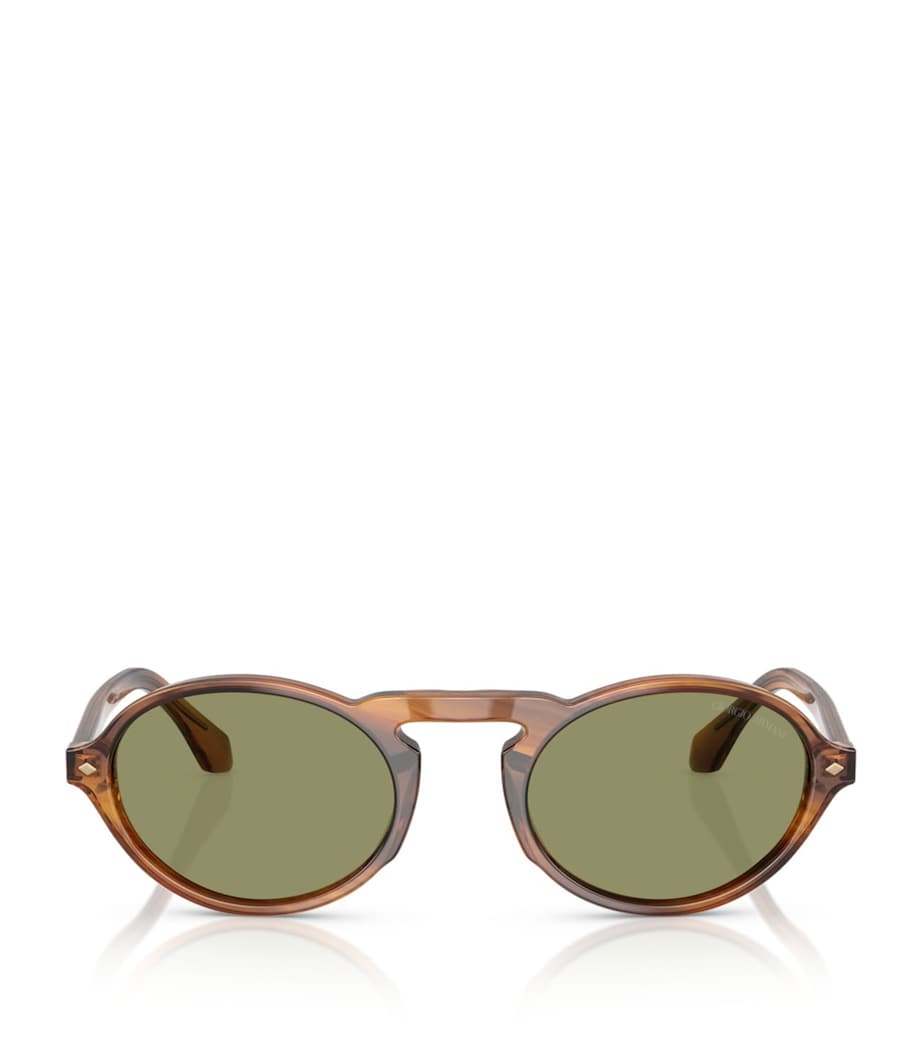 Giorgio Armani Tortoiseshell Oval Sunglasses Image 1