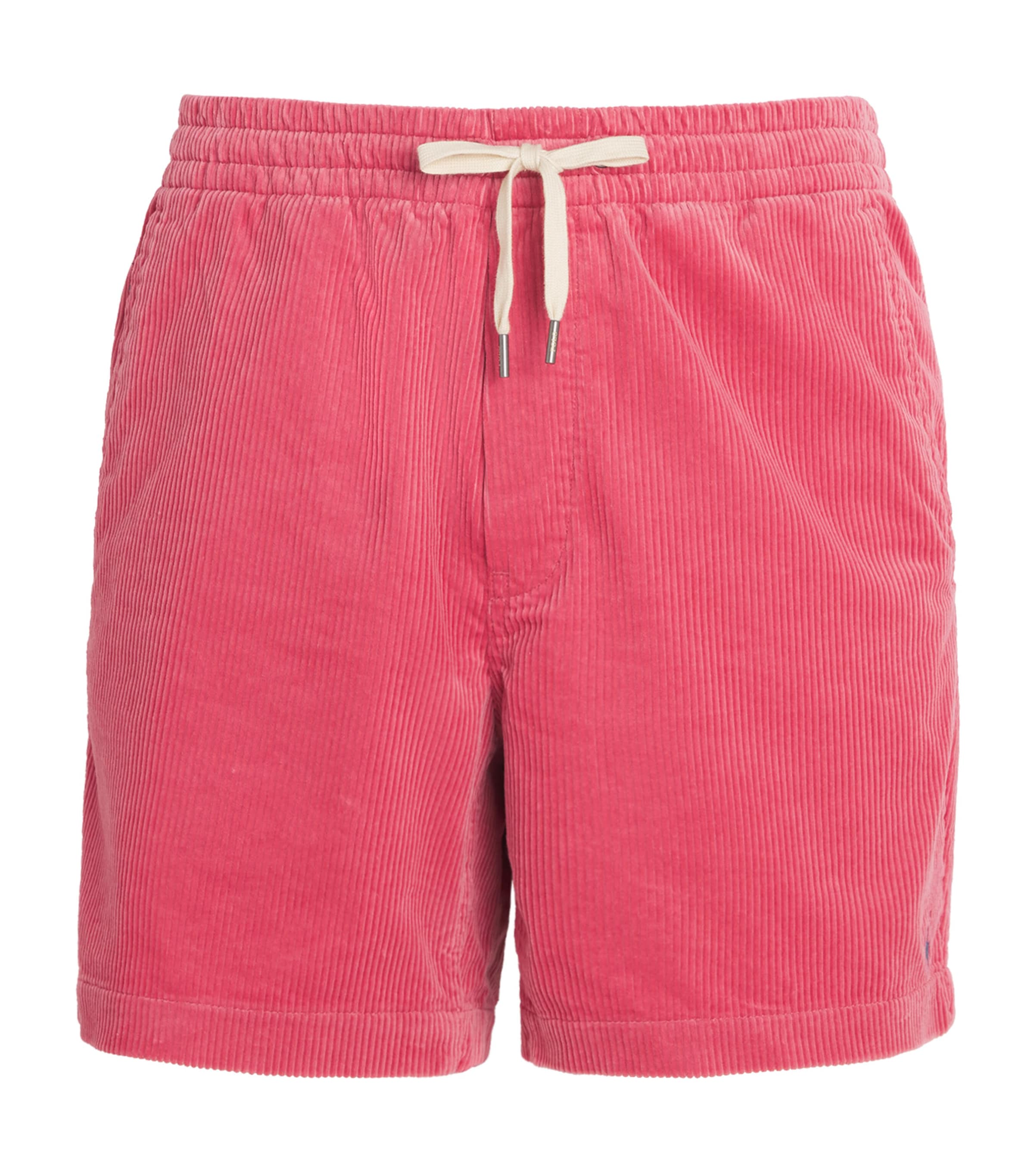 Polo Ralph Lauren Mens Cotton Corduroy Polo Prepster Shorts Red Image 1