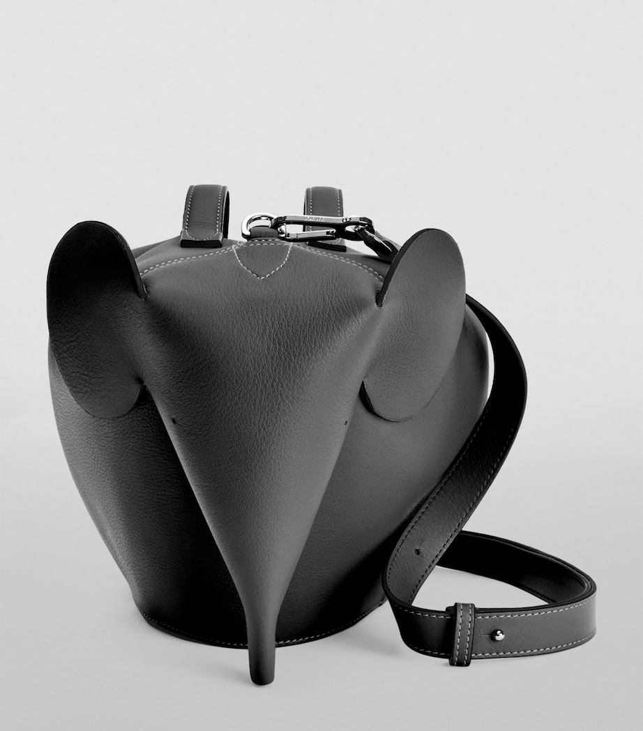 Leather Elephant Bag BLACK Image 2