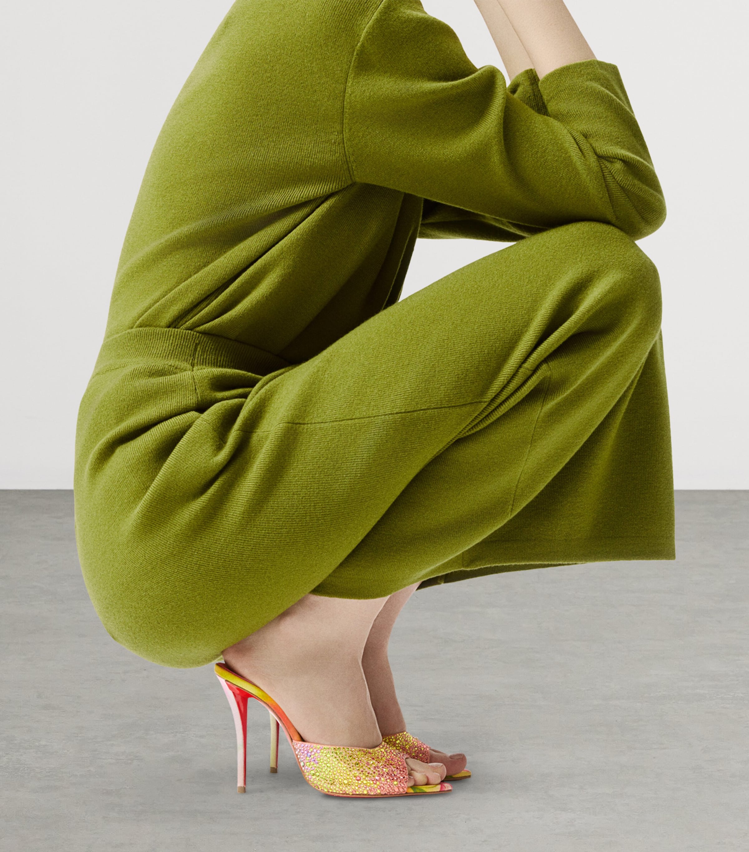 Christian Louboutin Miss Z Mule Botanica Strass Mules 100 Image 2