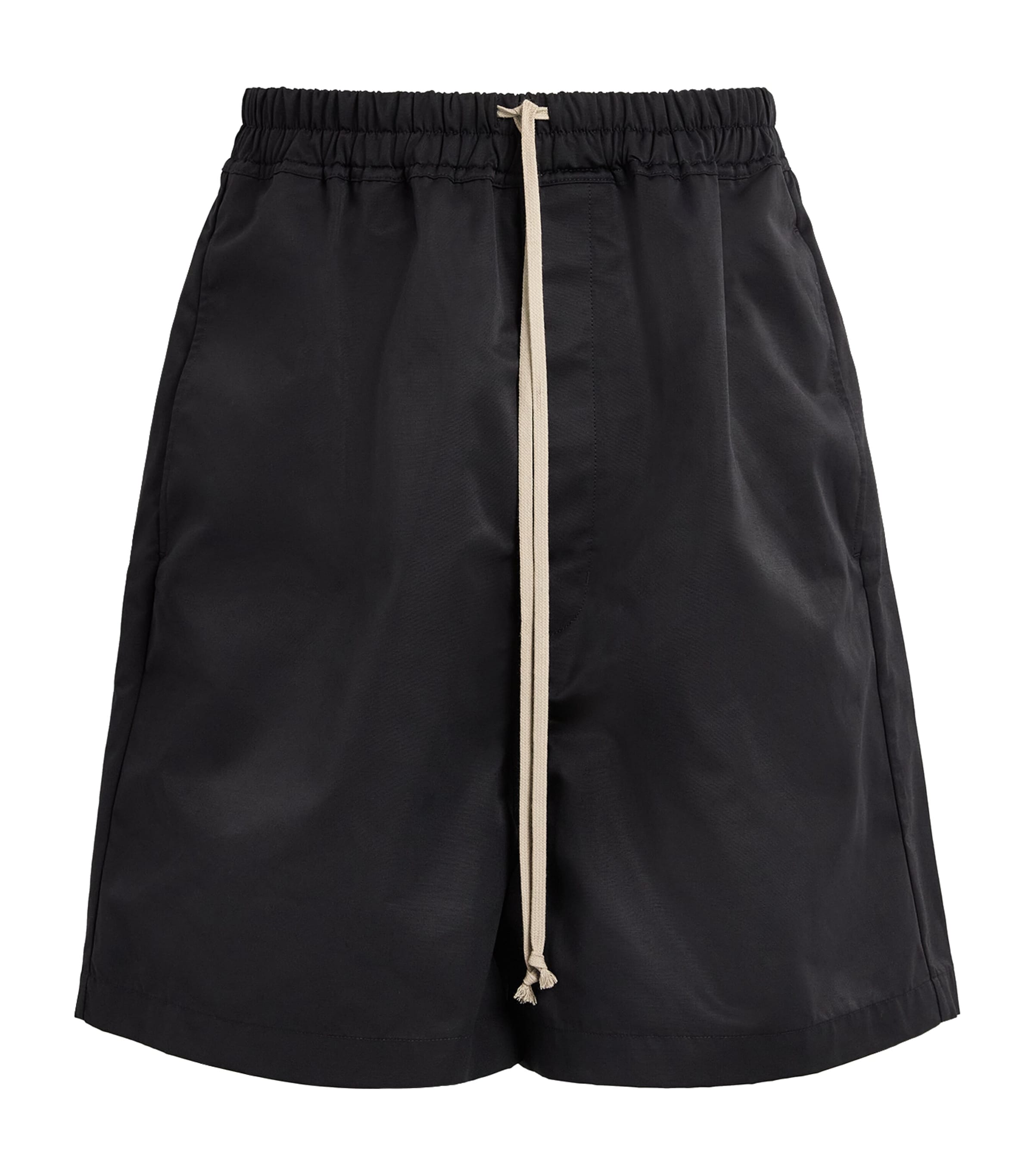 Rick Owens Mens Faun Drawstring Shorts Black Image 1