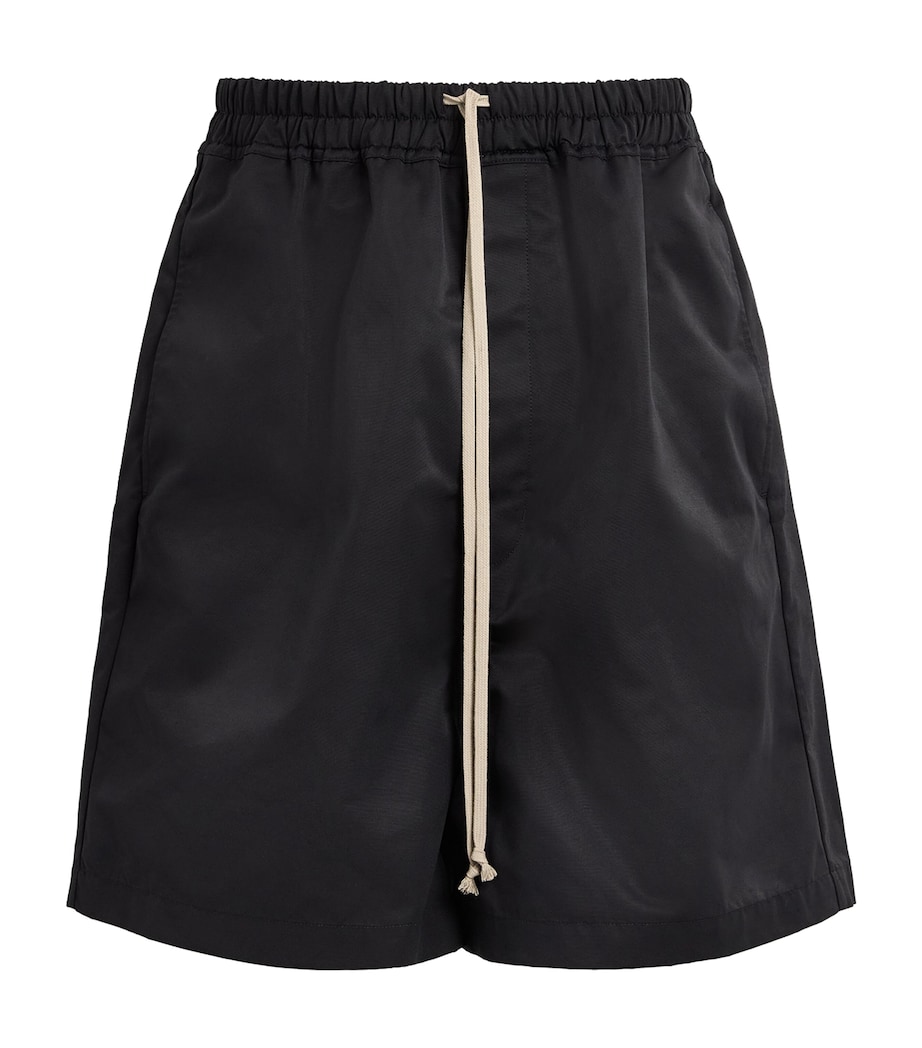 Rick Owens Mens Faun Drawstring Shorts Black Image 1