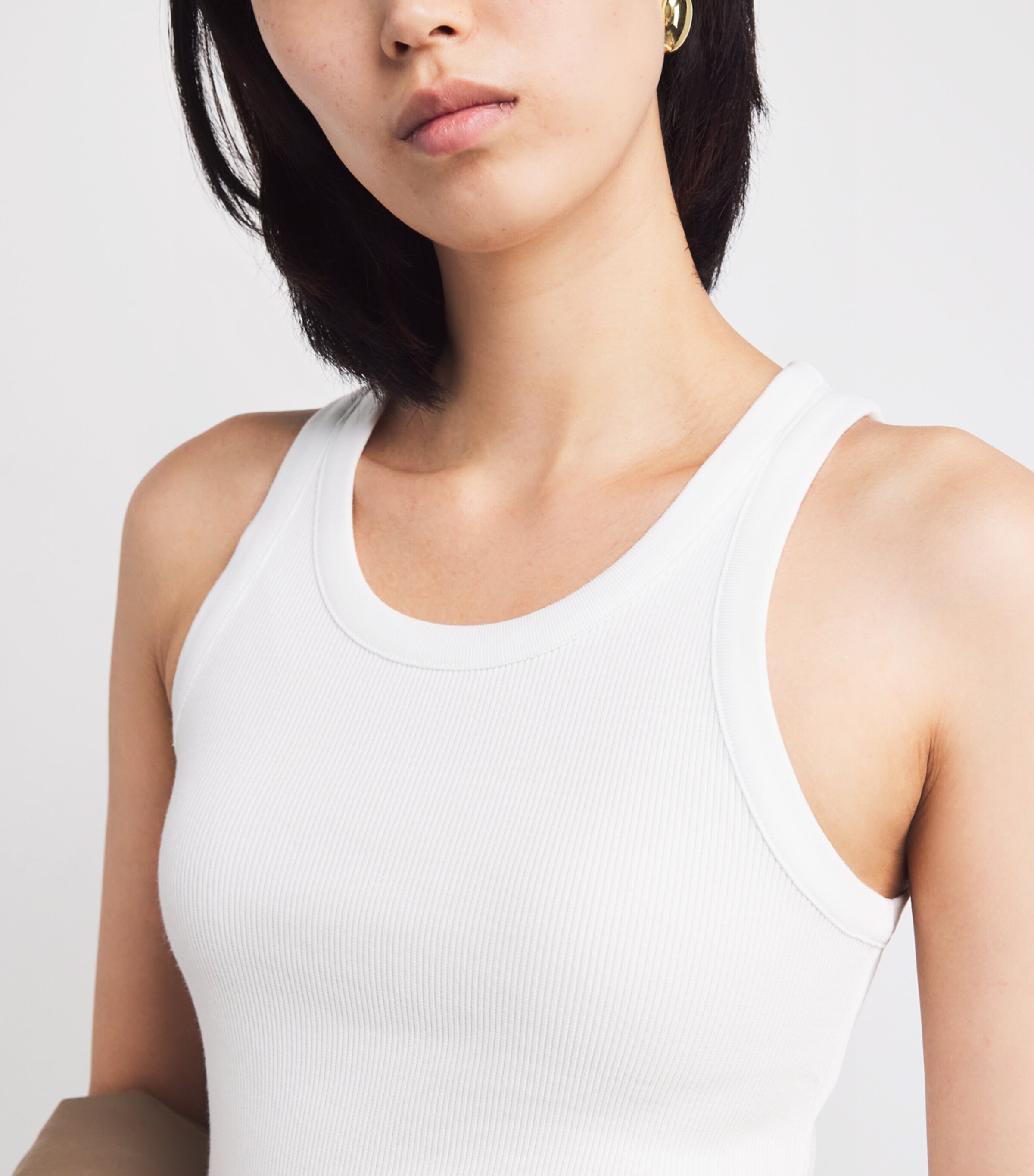 Ribbed Tank Top 137OWT OPTIC WHITE Image 6