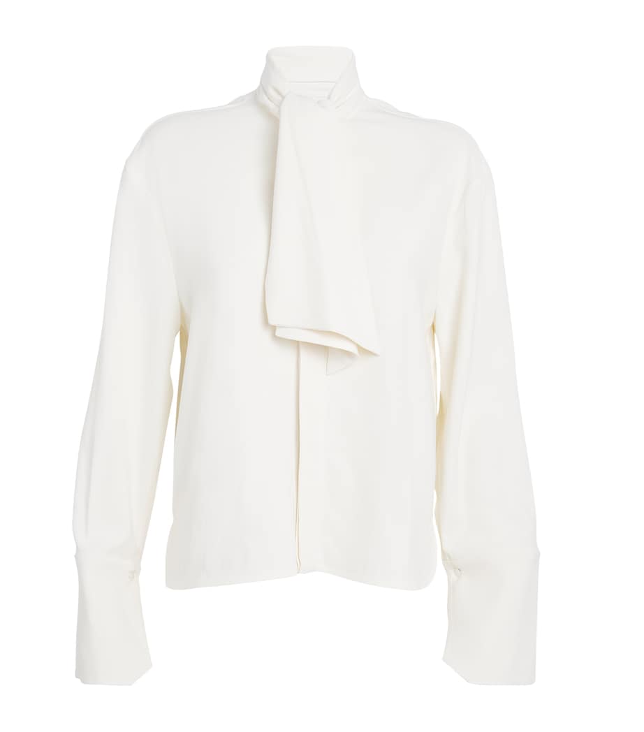 Pussybow Blouse 101 IVORY Image 1