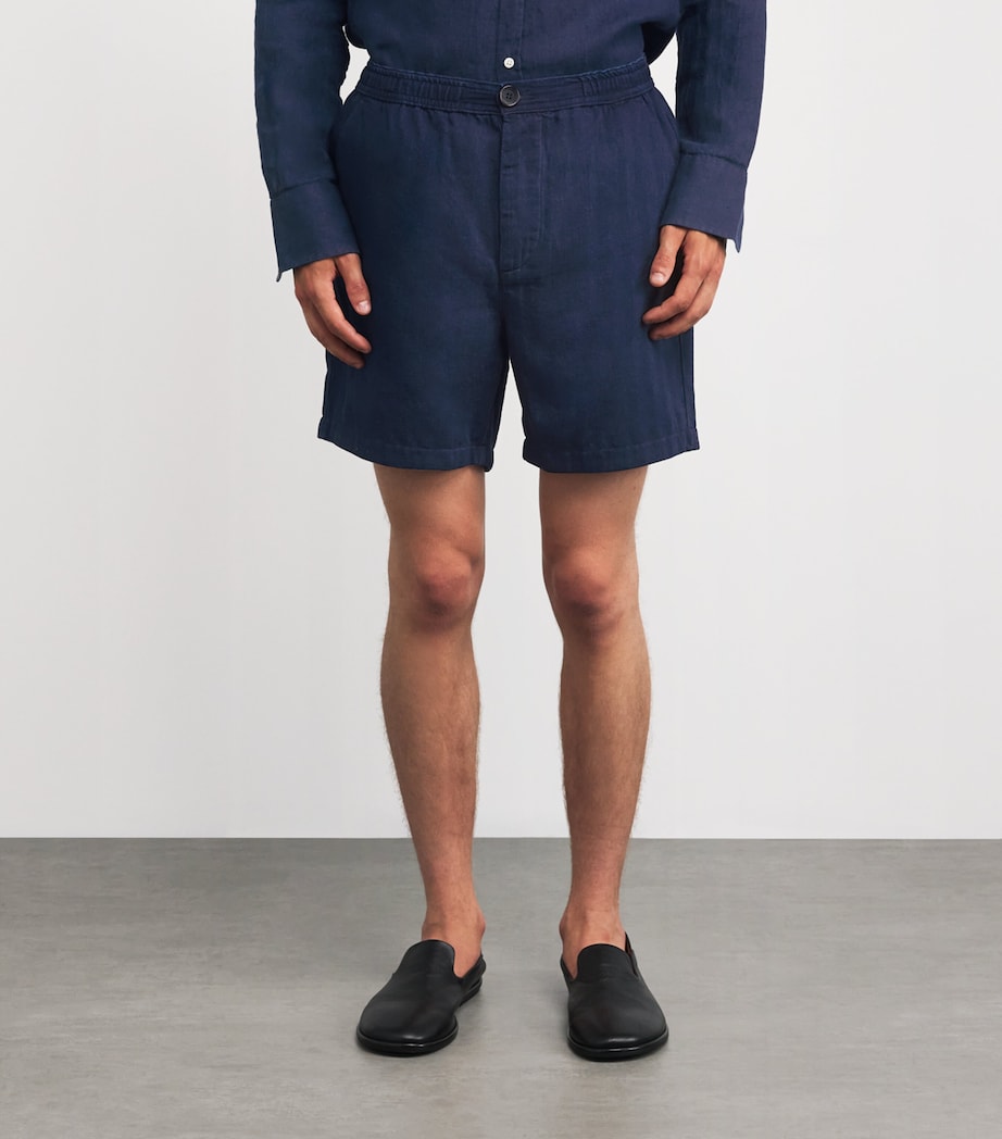 Cotton Twill Shorts INDIGO BLUE Image 3