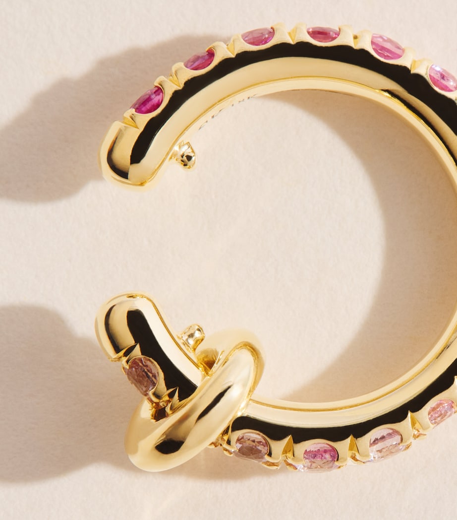 Spinelli Kilcollin Yellow Gold and Sapphire Elara Single Ear Cuff Yellow Gold Image 5