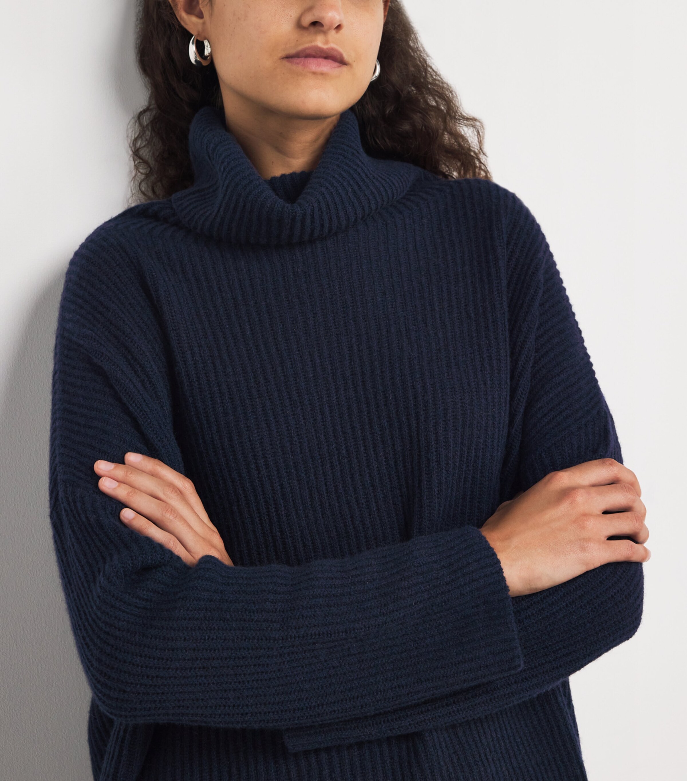 Cashmere Ribbed Rollneck Sweater ULTRAMARINE Image 6