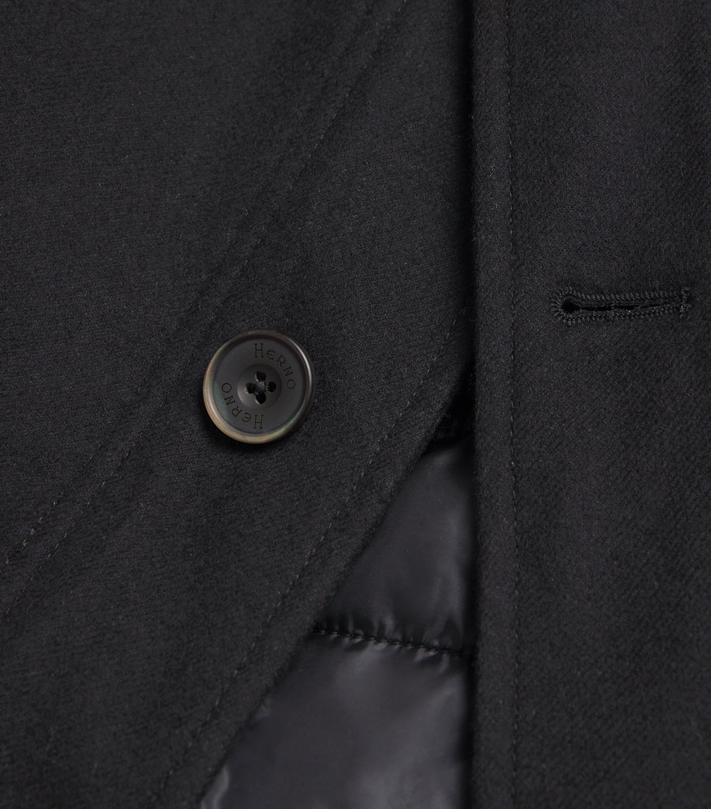 Water-Repellent Silk-Cashmere Hybrid Jacket BLACK Image 5