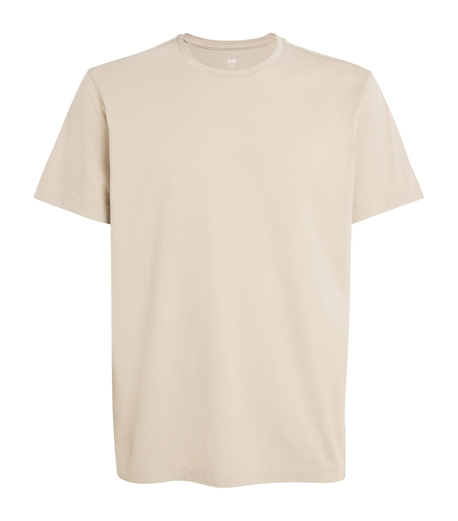 PAIGE Mens Pima Cotton Sorden T-Shirt Natural Image 1