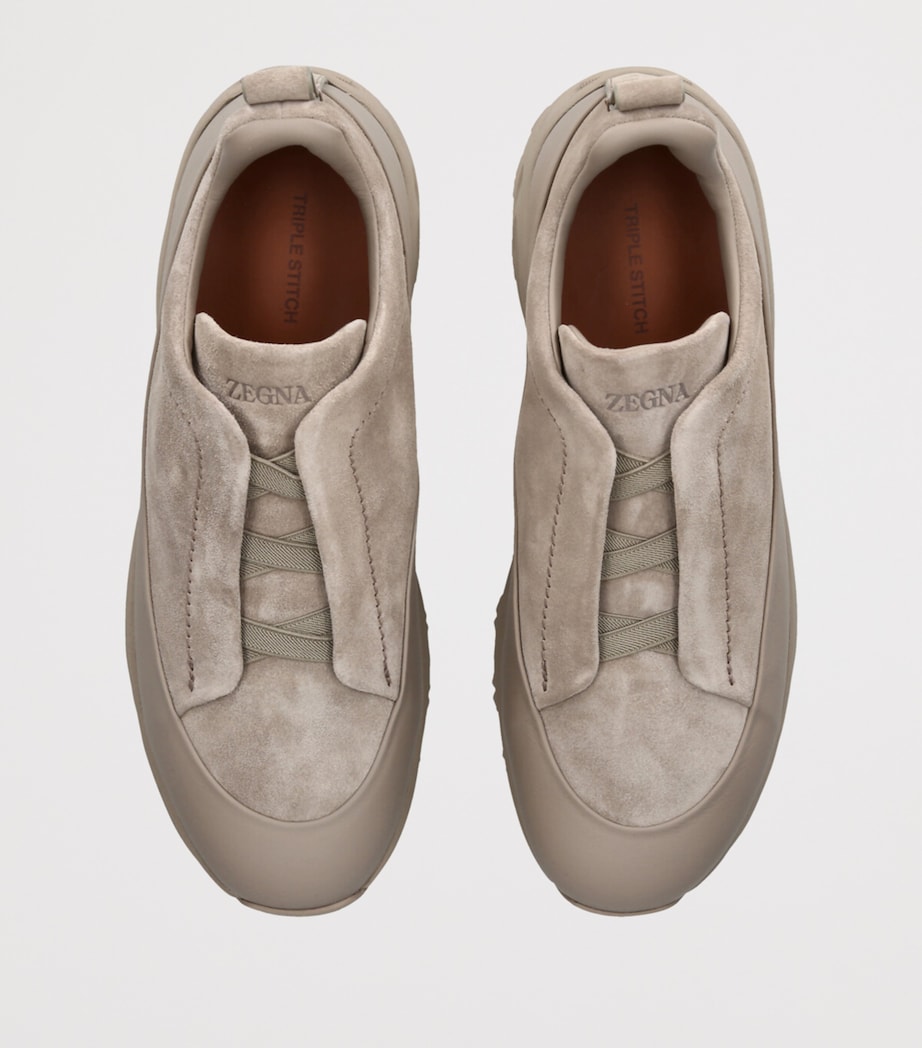 Zegna Suede Monte Sneakers Beige Image 4