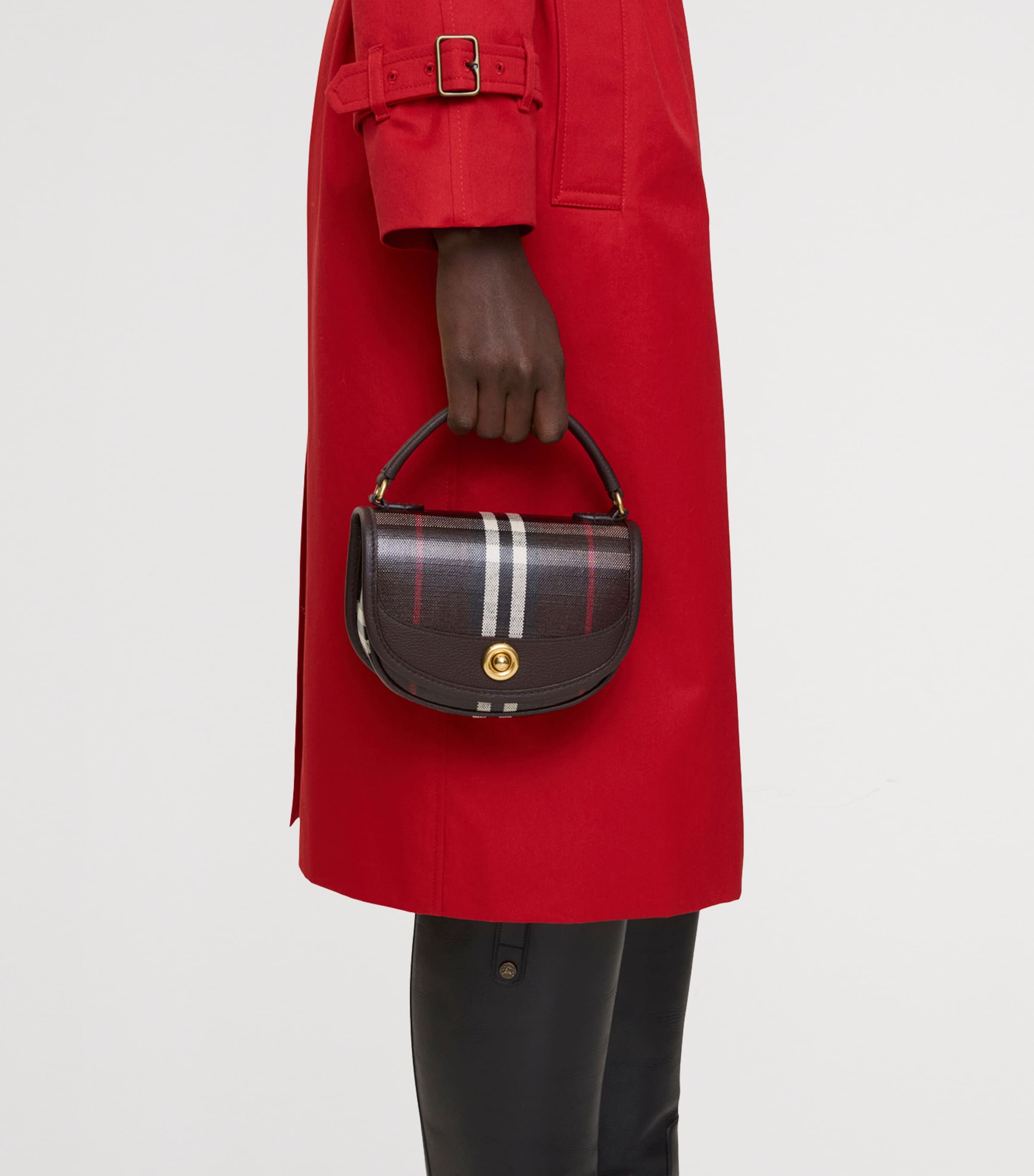 Mini Canvas Highlands Cross-Body Bag​ MAHOGANY Image 2