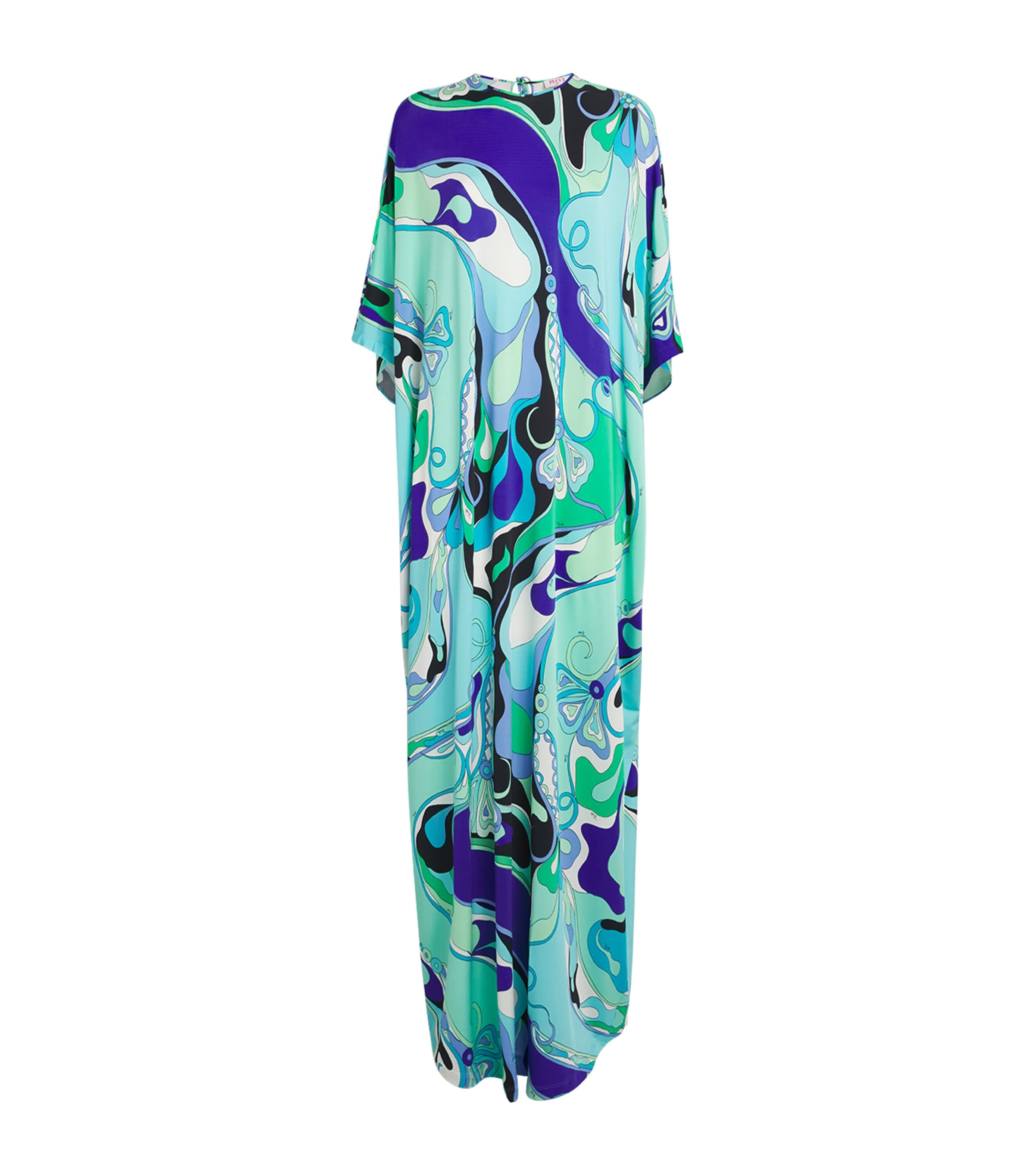Pucci Women Orchidee Print Stretch Jersey Caftan