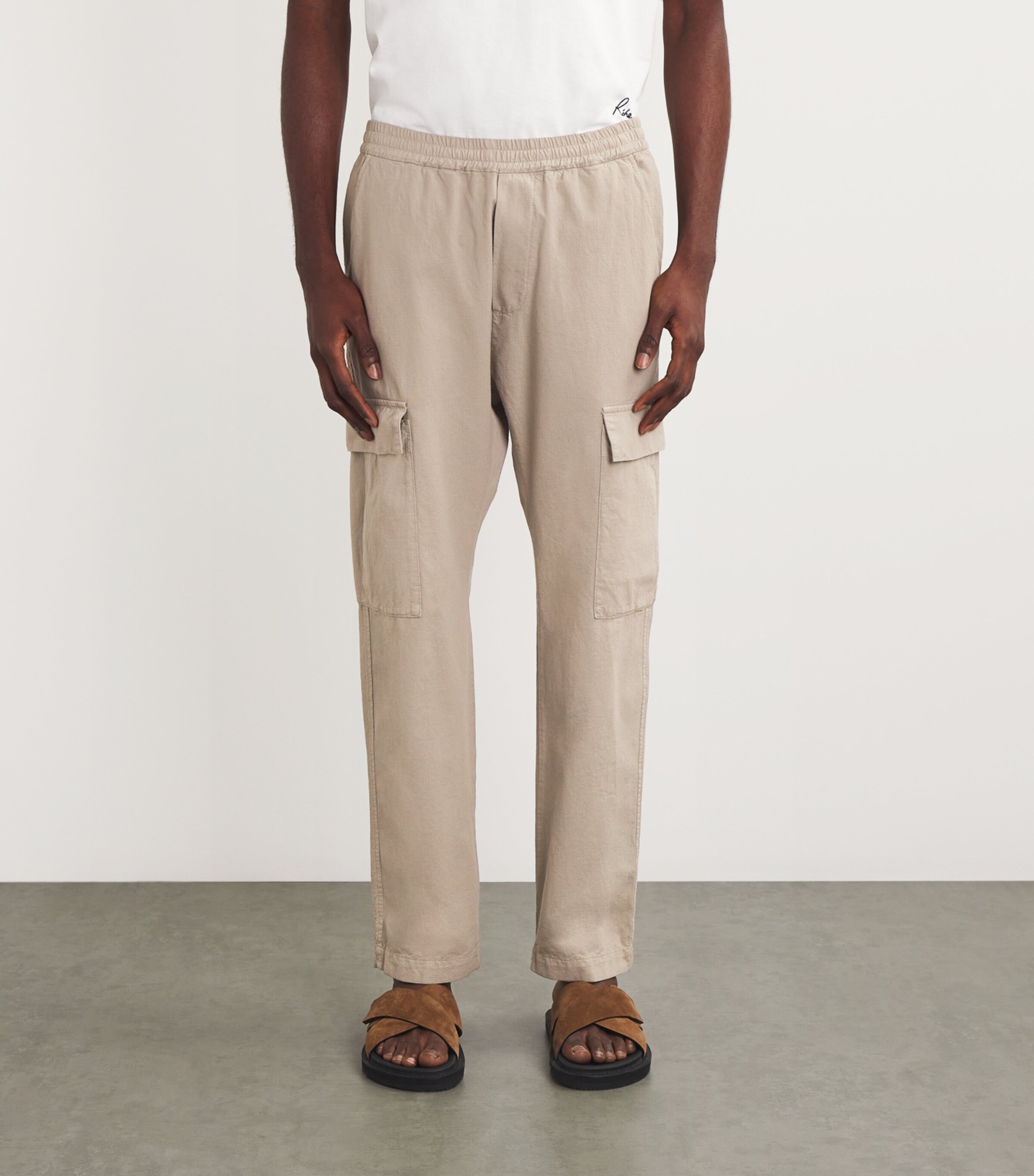 Barena Mens Cotton Cargo Trousers Sasso Image 3