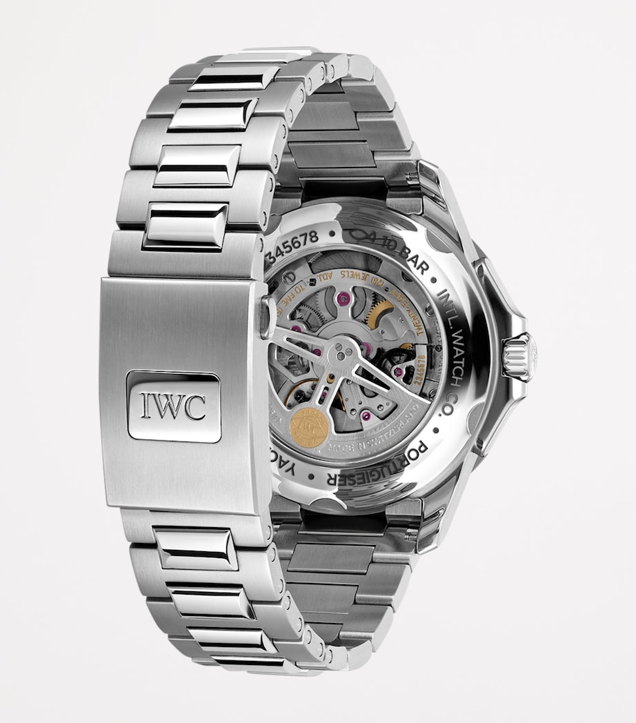 Stainless Steel Portugieser Yacht Club Moon & Tide Watch 45mm BLACK Image 3