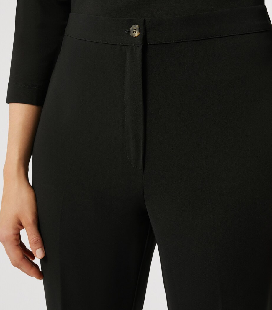 Cady Cropped Slim Trousers BLACK Image 6