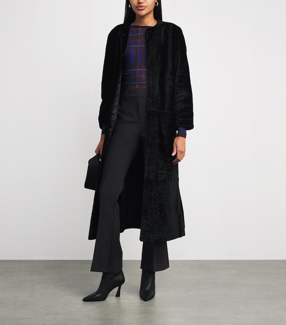 Flared Tailored Trousers BLACK Image 2