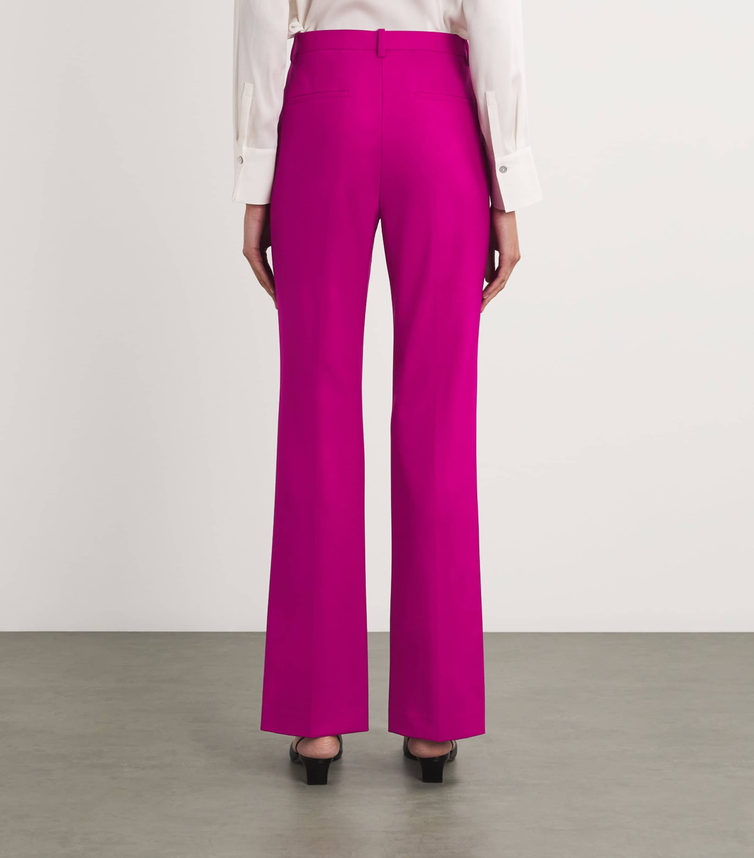 Wool-Blend Tailored Trousers WILDFLOWER - SJM Image 4