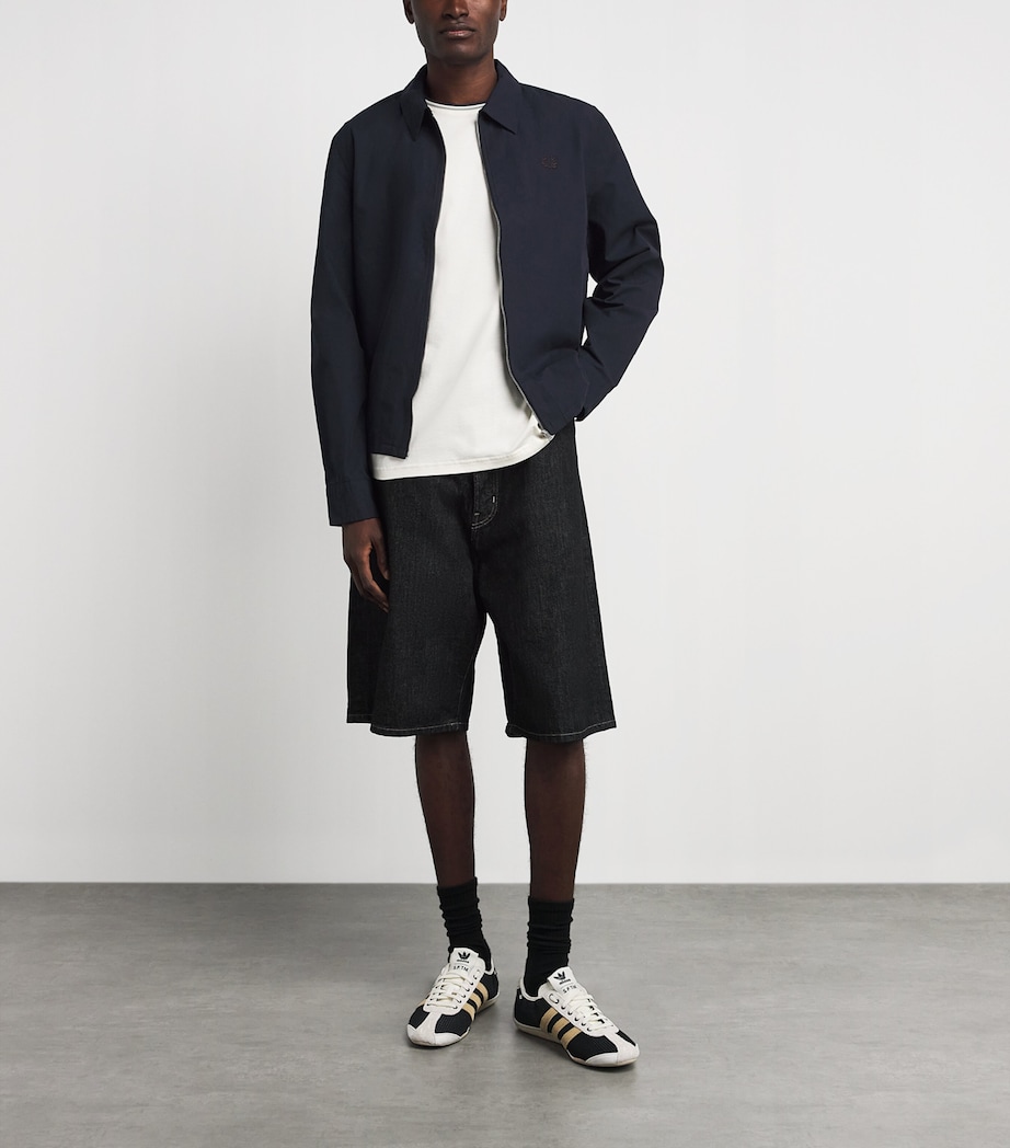 Fred Perry Mens Zip-Up Overshirt Navy Image 2