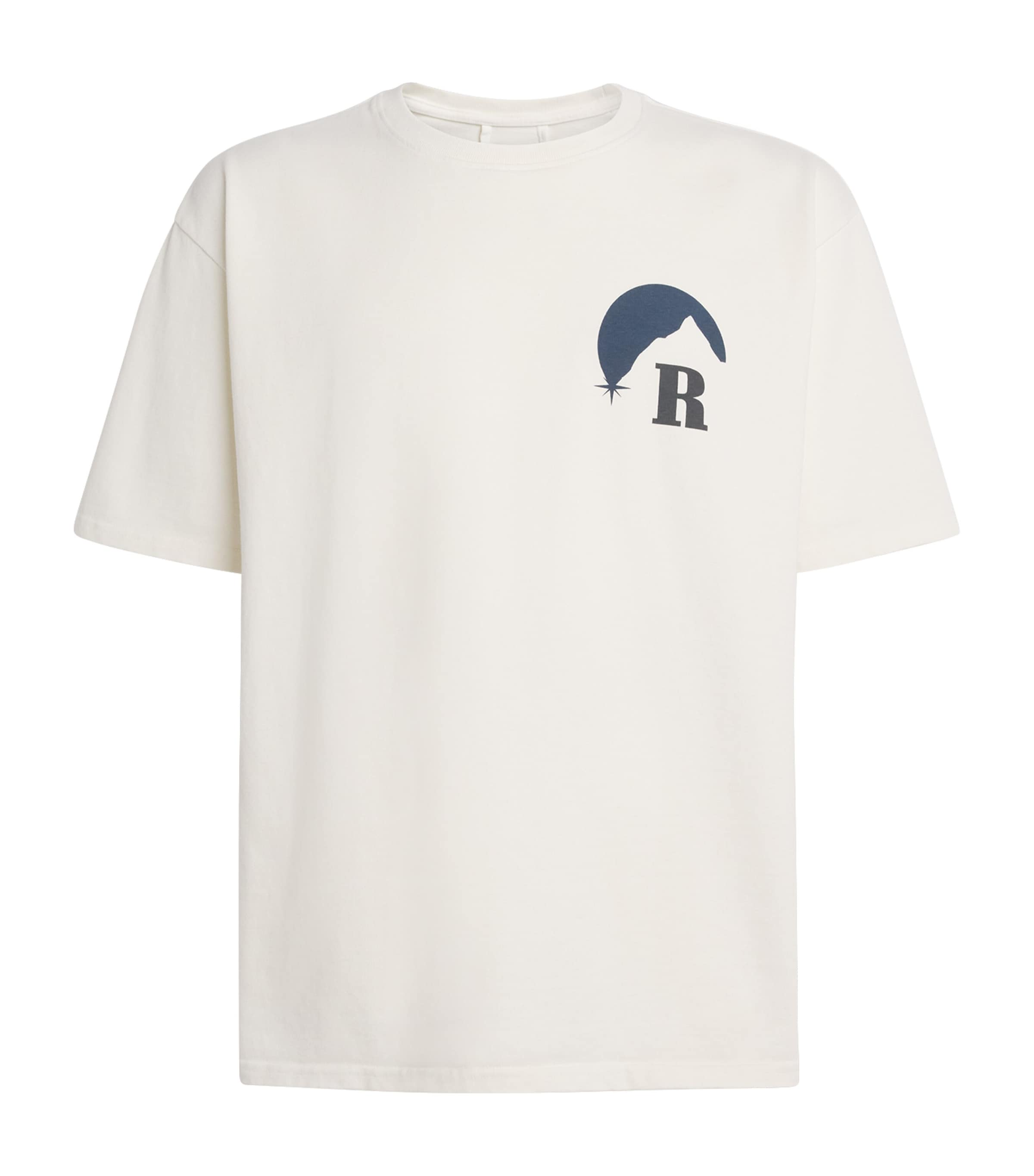 Rhude White Cotton Moonlight T-Shirt | Harrods UK Rhude White Cotton Moonlight T-Shirt | Harrods UK