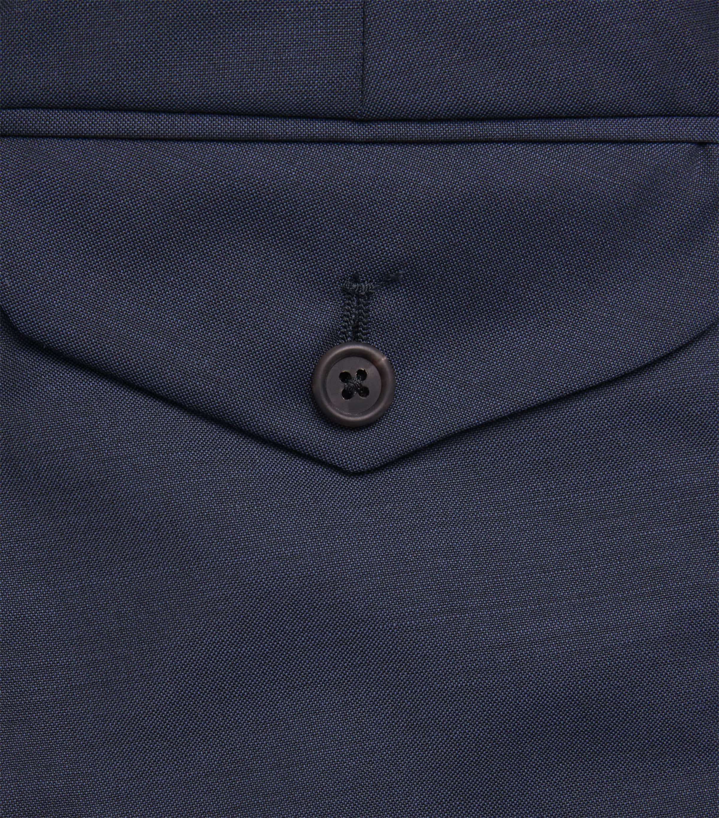 Wool-Mohair Drawstring Tailored Trousers 2/3-MARINE Image 5