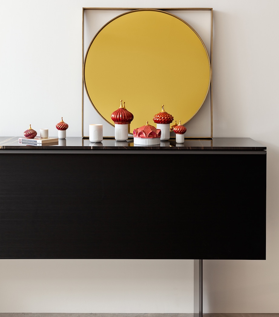 1001 Lights Scheherezade's Quarters Candle (285g) WHITE / RED Image 2