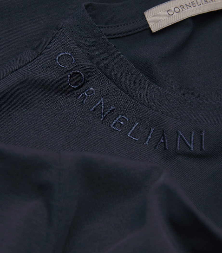 Cotton Short-Sleeve T-Shirt 1 NAVY/ BLUE Image 5